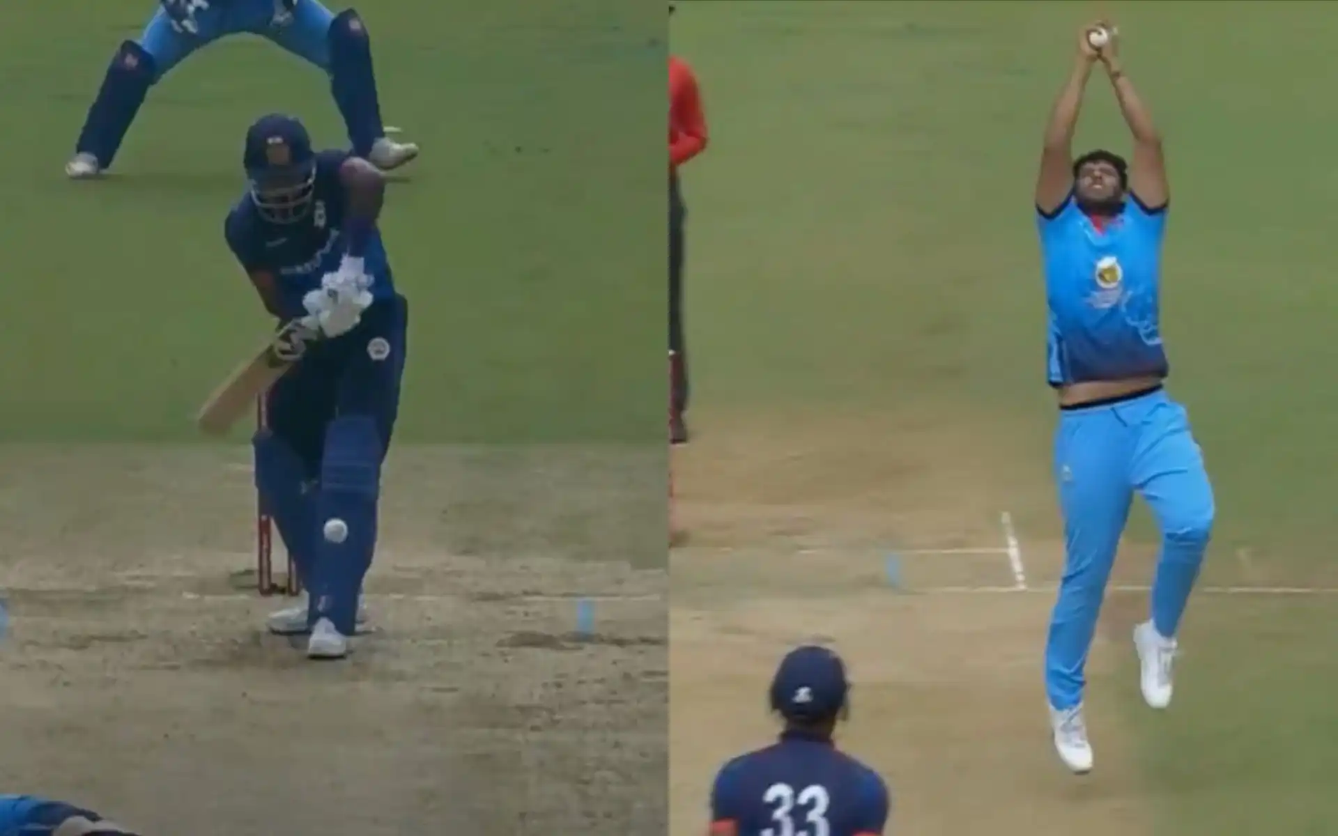 Shivam Dube removes dangerous Hardik Pandya (Source: @gavaskar_theman/X.com)