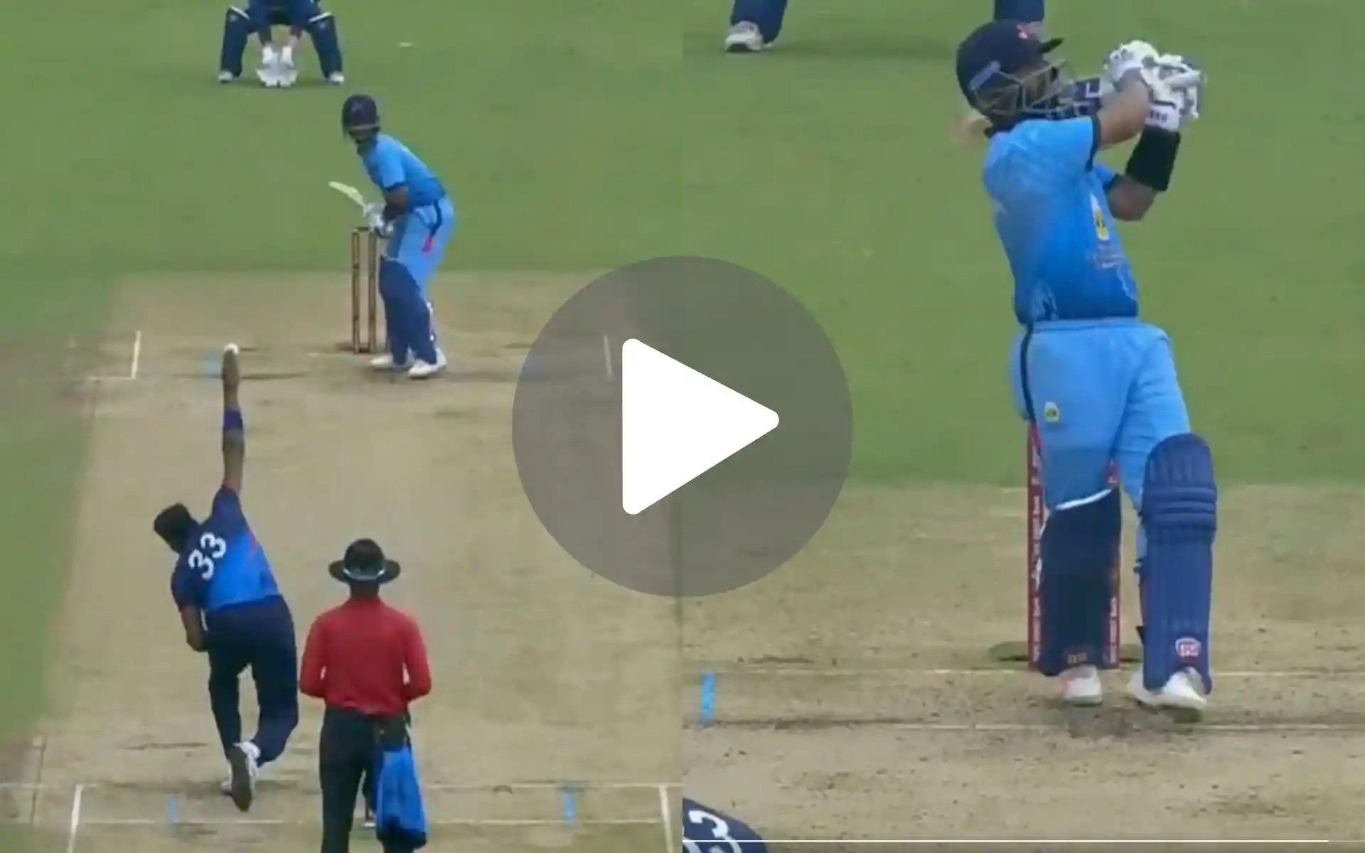 [Watch] Merciless Rahane Sends Hardik Pandya Into Stands; Slams Breezy 50 In SMAT