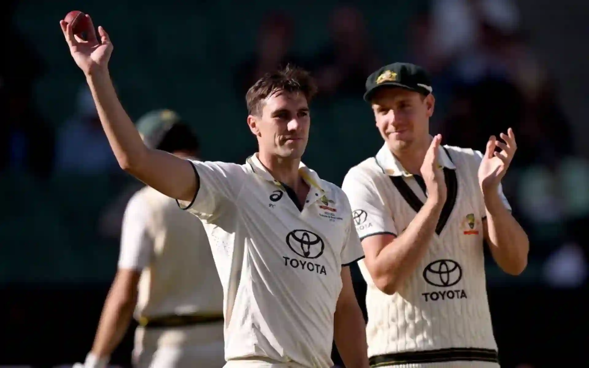 Pat Cummins in action for Australia [Source: @Guptastats92/x]