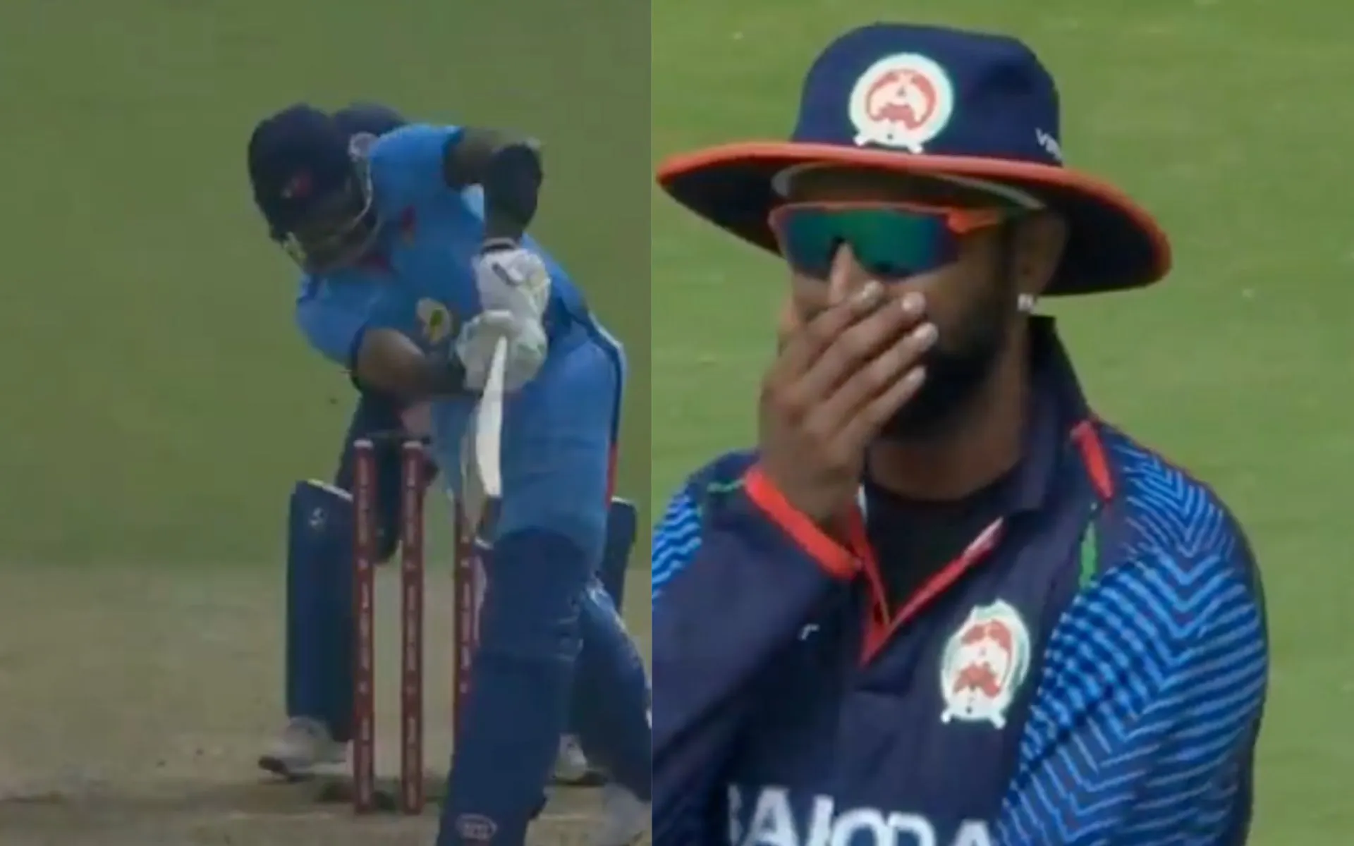 Krunal's expression after SKY's dismissal [Source: @gavaskar_theman/X.Com]
