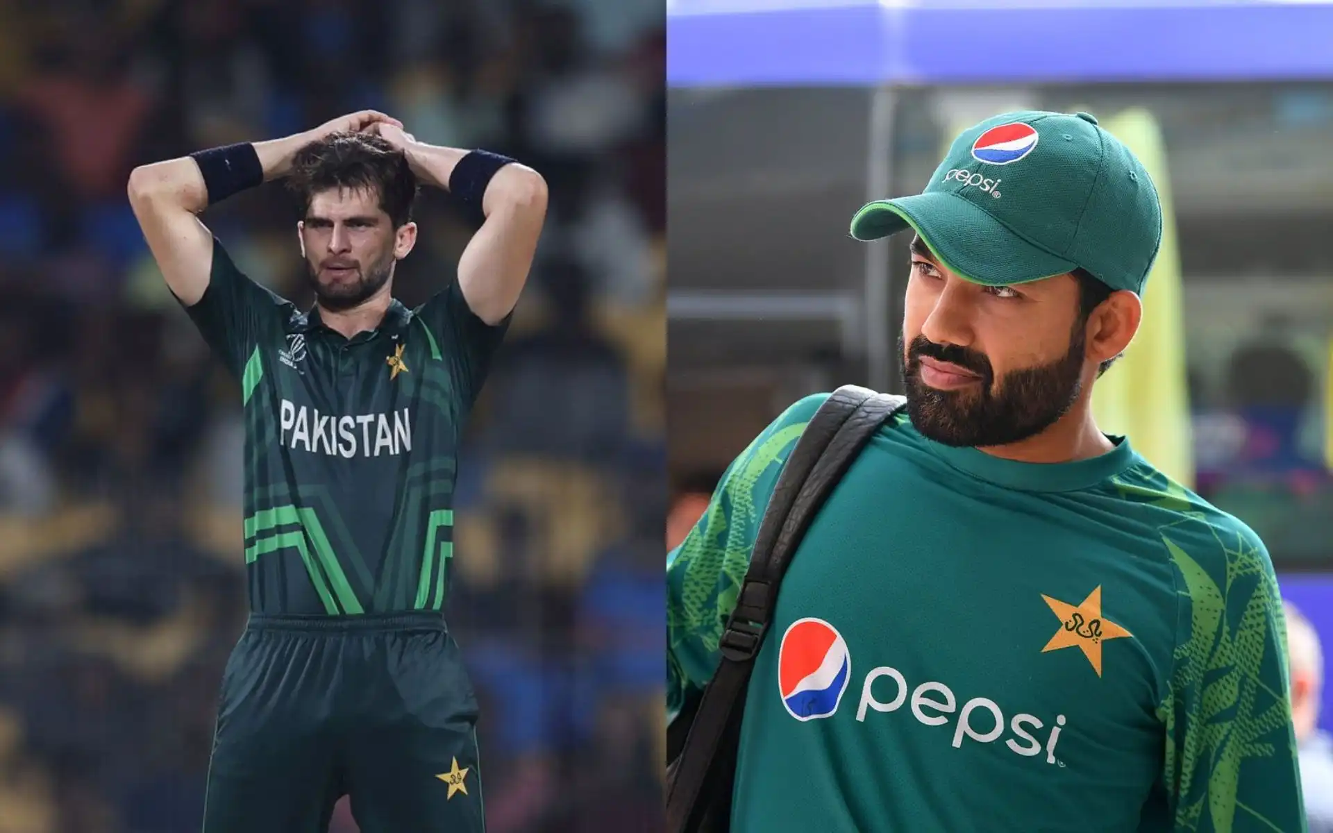 Shaheen Afridi takes dig at captain Mohammad Rizwan [Source: @Rnawaz31888, @CricCrazyJohns/X.com]