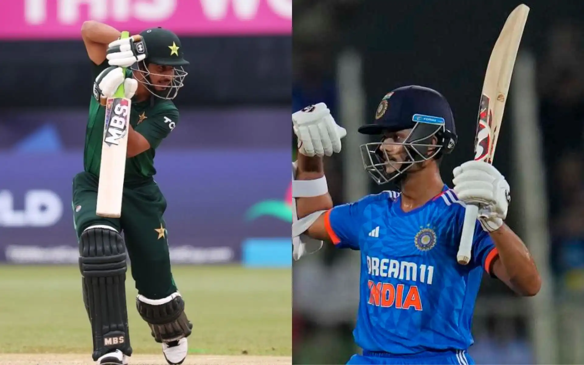 Saim Ayub and Yashasvi Jaiswal [Source: @itskishankishor, @CricketFeedIN/x.com]