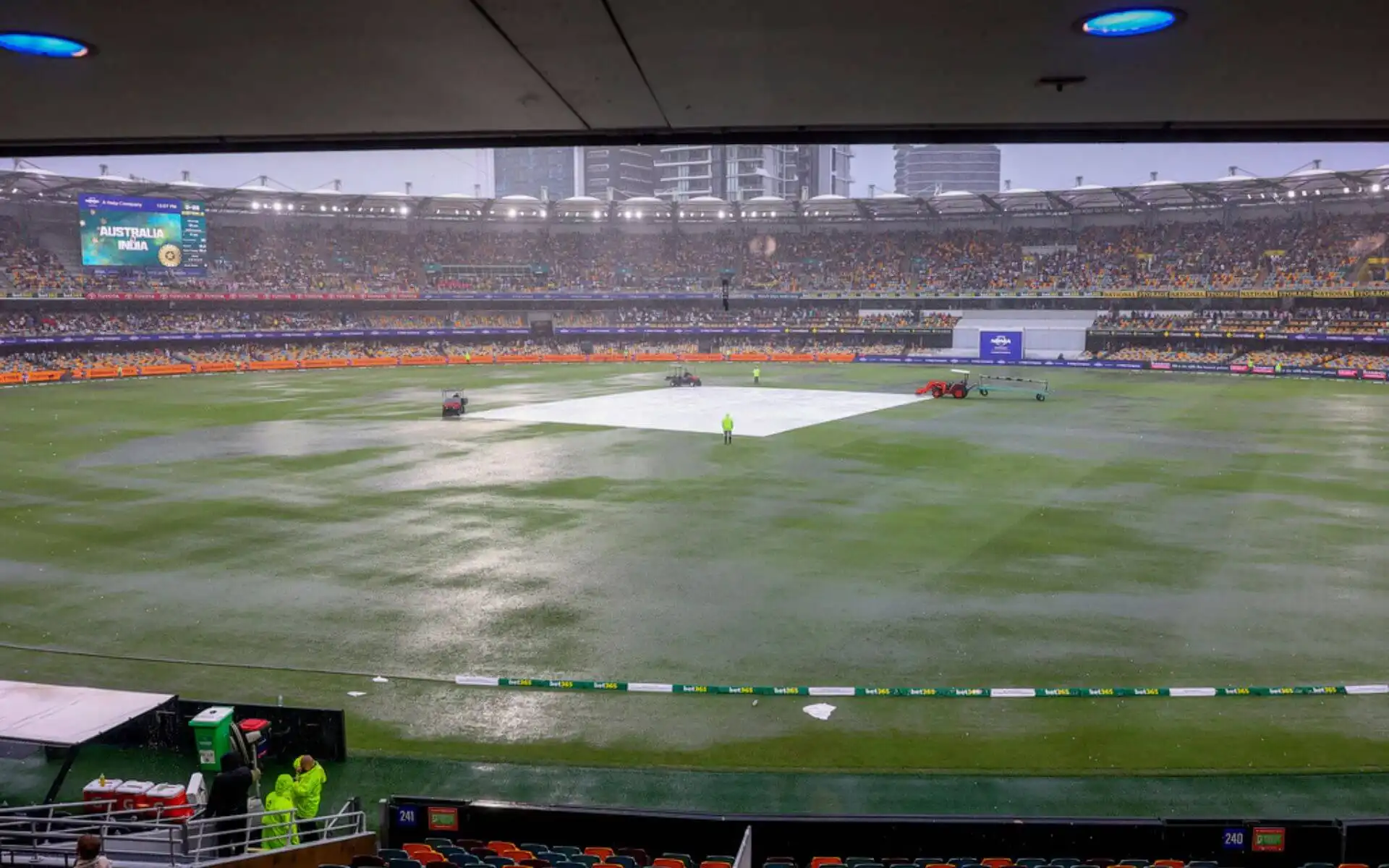 It's raining cats and dogs in Brisbane [AP]