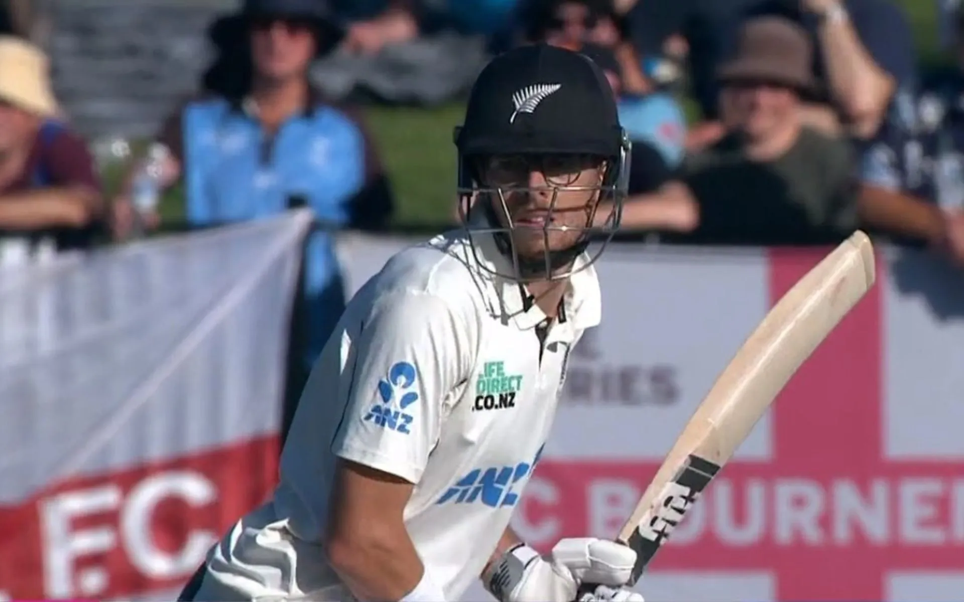 Mitchell Santner slams crucial fifty for New Zealand [Source: @Manojy9812/X.com]