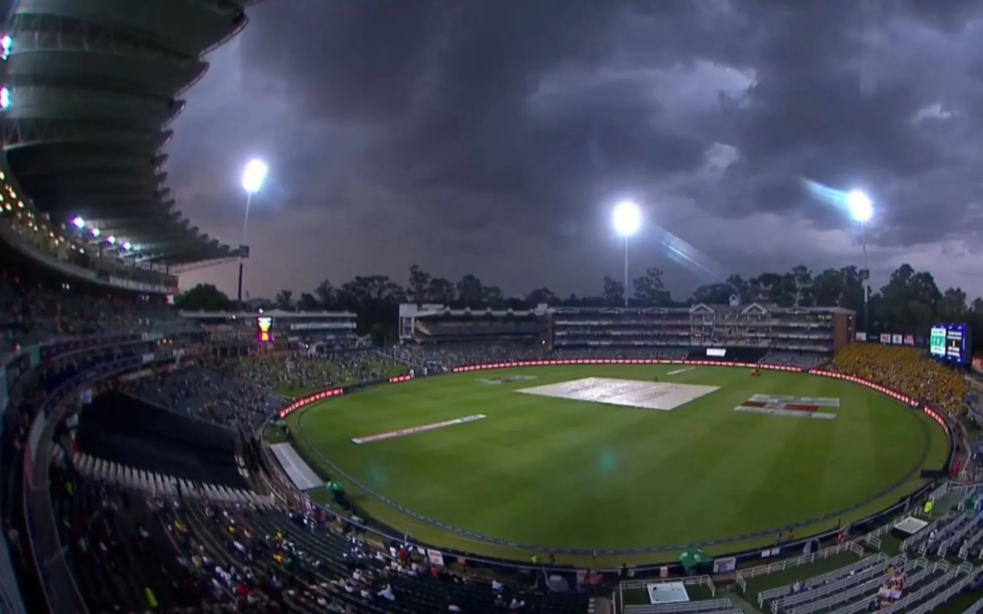 Toss Delayed As Pakistan Vs South Africa 3rd T20I Gets Hampered For Lightning (Source: @_FaridKhan/X)