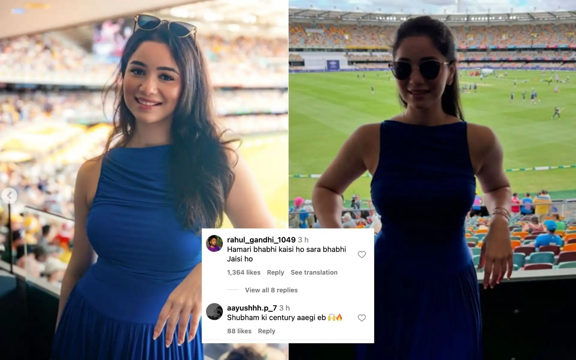 Sara Tendulkar’s Instagram post lit up a washed-out Gabba Test day [Source: @saratendulkar/instagram.com]