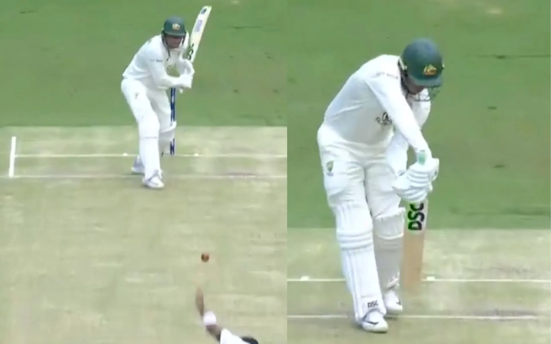 Bumrah dismisses Khawaja [Source: @cricketcomau/X.Com]
