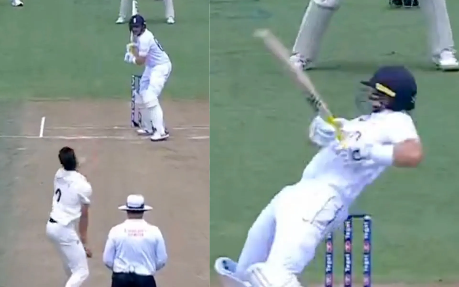 Joe Root dismissed [Source: @gavaskar_theman/X.Com]
