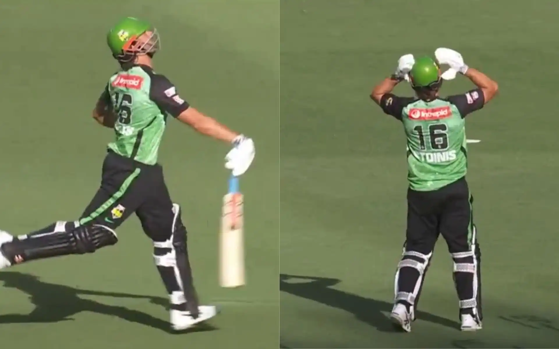 Marcus Stoinis was disappointed with his runout [Source: @BBL/x.com]