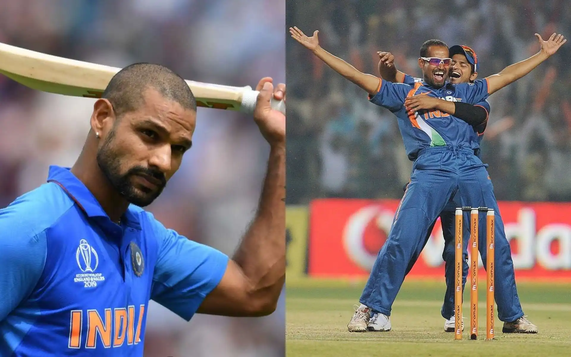 Shikhar Dhawan and Yusuf Pathan (Source: @CricCrazyJohns/x.com, @iamyusufpathan/x.com)