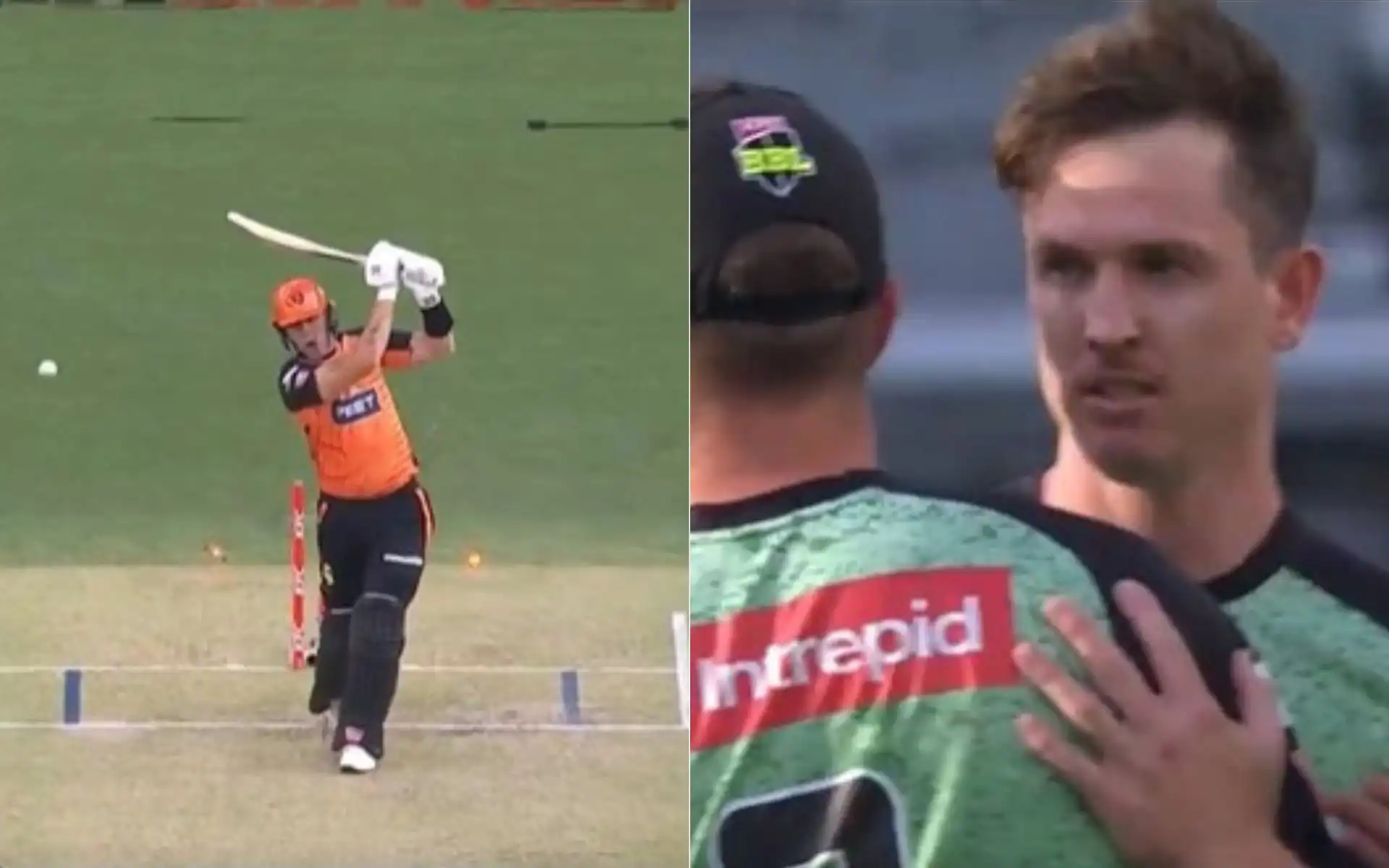 Adam Milne celebrating the wicket of Finn Allen [Source: @BBL/x]