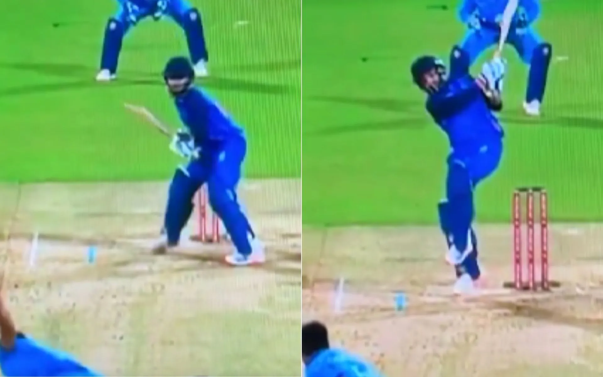 Rajat Patidar smashed a stunning no-look six [Source: @DilPrabhat88/x.com]