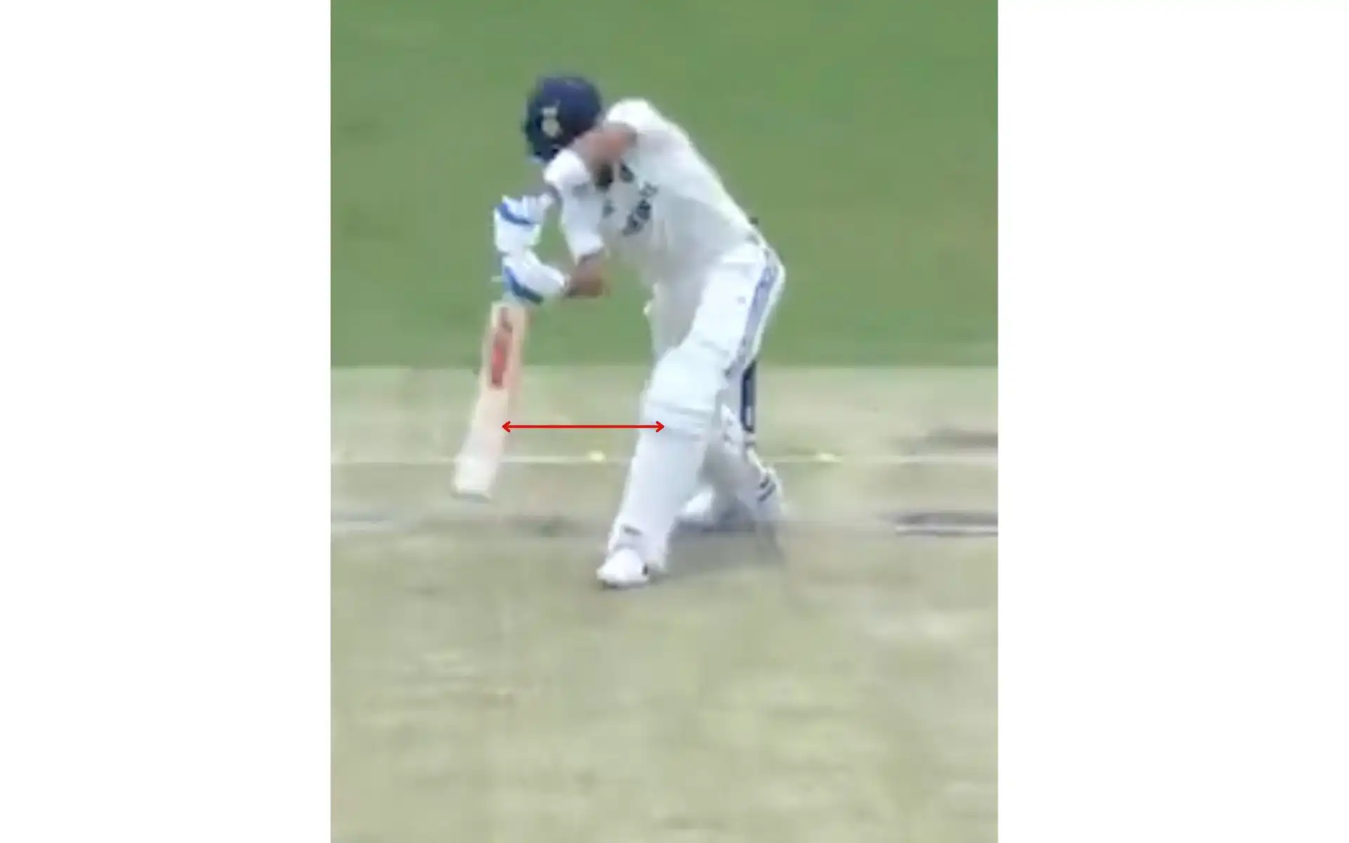 Kohli playing away from the body [Source: @cricketcomau/x.com]