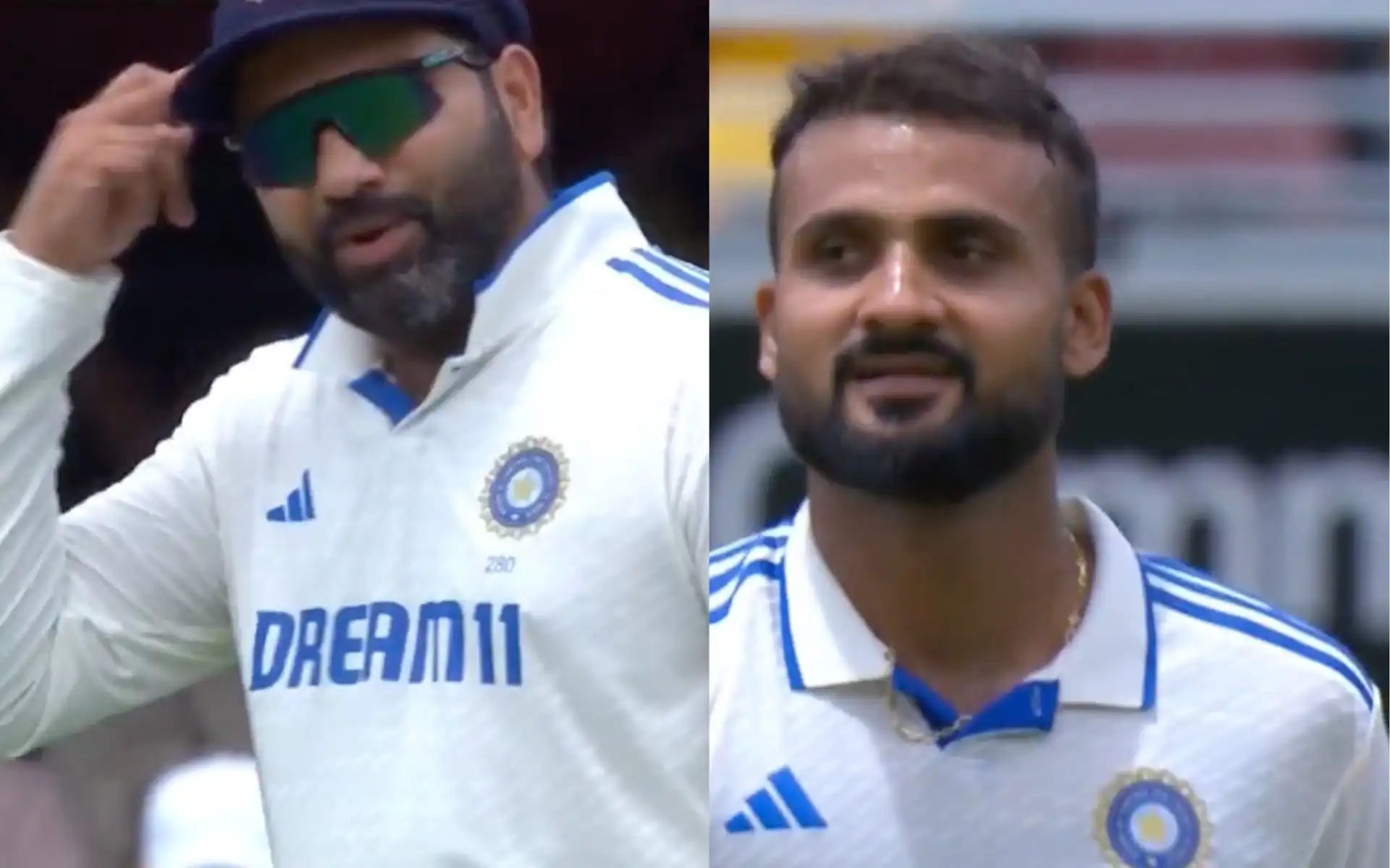 Rohit Sharma and Akash Deep during Gabba Test (Source:@StarSportsIndia/X.com)