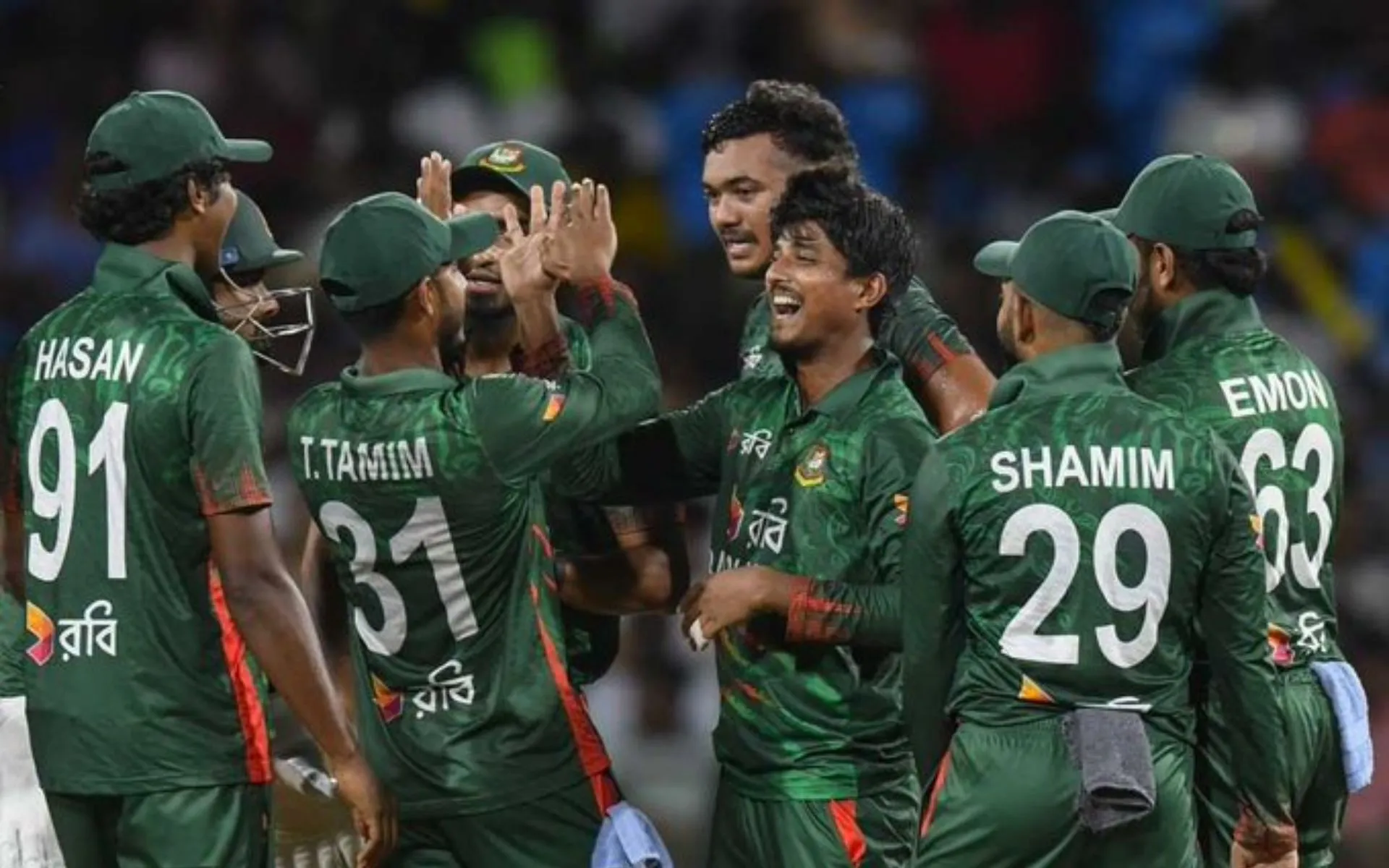 WI vs BAN 1st T20I Highlights [Source: @Bappi366/x.com]