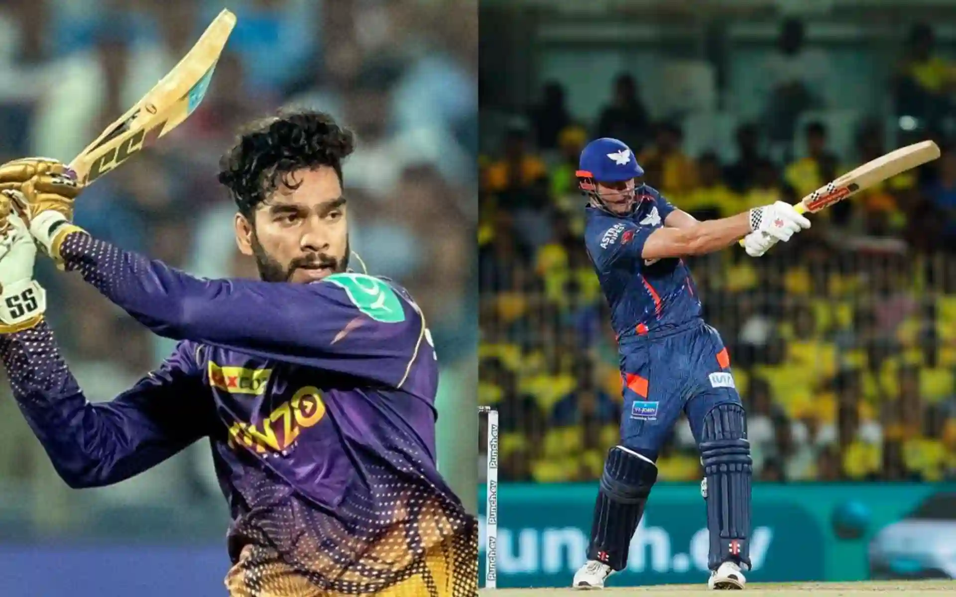 Venkatesh Iyer and Marcus Stoinis [Source: @OverMidWicket, @mufaddal_vohra/x.com]
