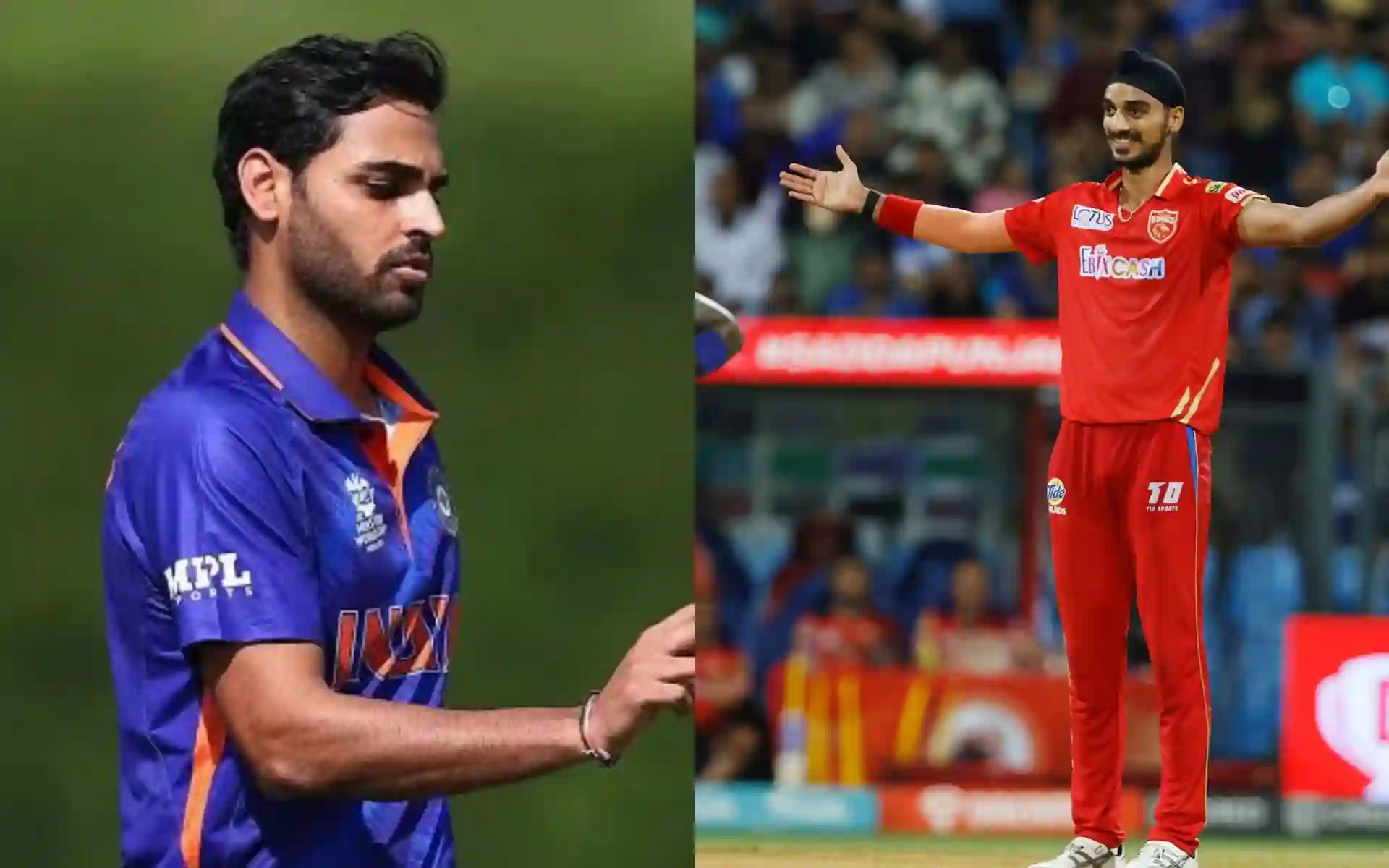 Bhuvenshwar Kumar and Arshdeep Singh [Source: @TotalCricket18, @Xtra_vids/x.com]
