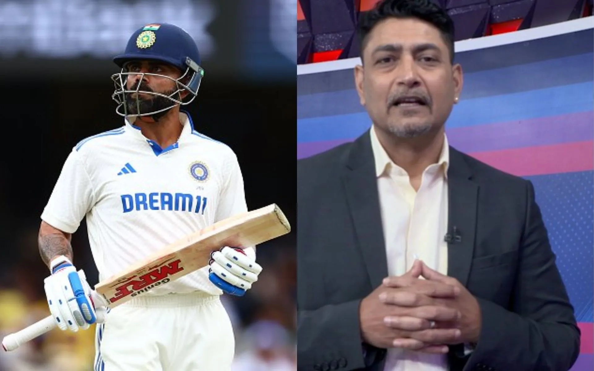 Deep Dasgupta gives brutal advise to Virat Kohli [Source: @sujeetsuman1991, @StarSportsIndia/X.com]