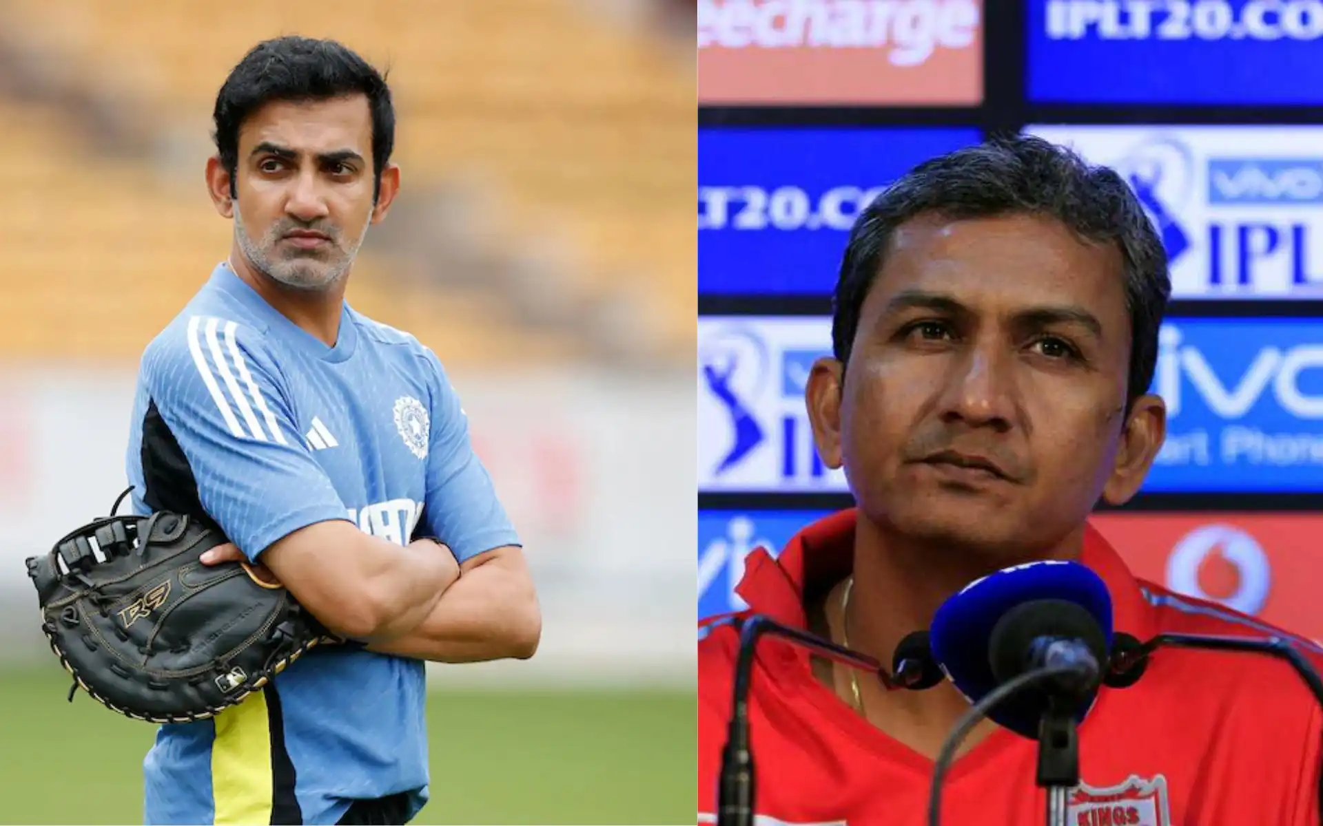 Gautam Gambhir and Sanjay Bangar (Source:@CricCrazyJohns,x,com)