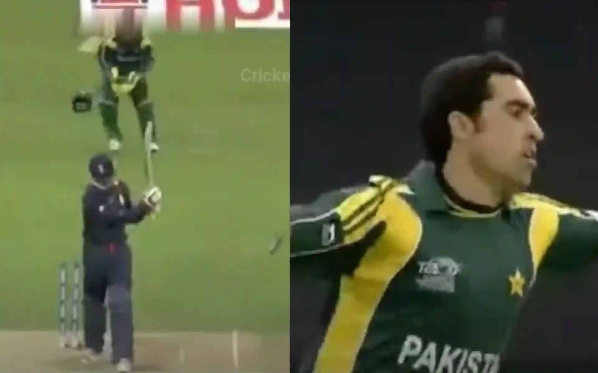 Umar Gul vs Owais Shah, T20 World Cup 2009 [Source: @cricketspring5455/YouTube]