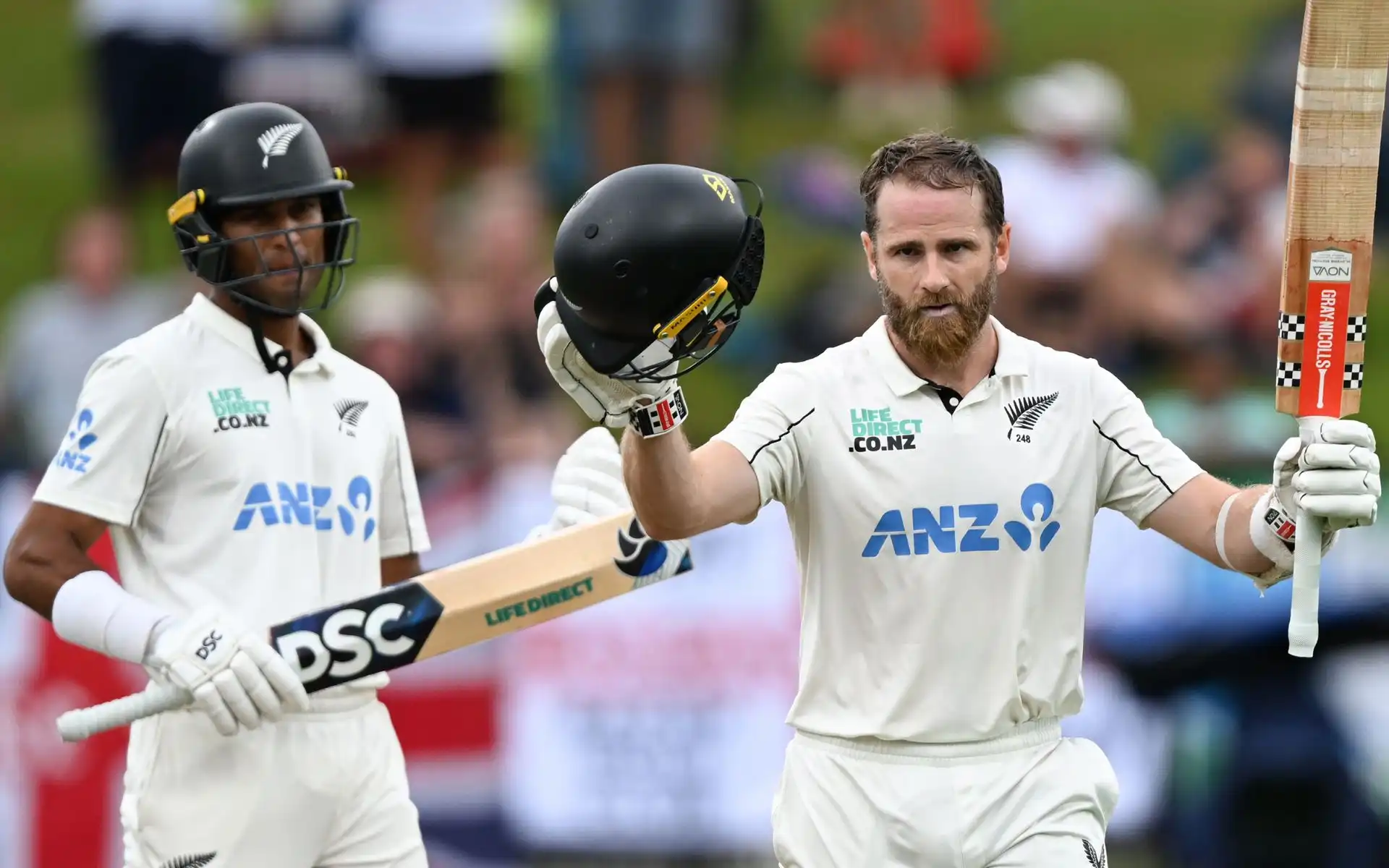 Kane Williamson's ton helped Kiwis take on a massive lead over England [Source: @BLACKCAPS/X.com]
