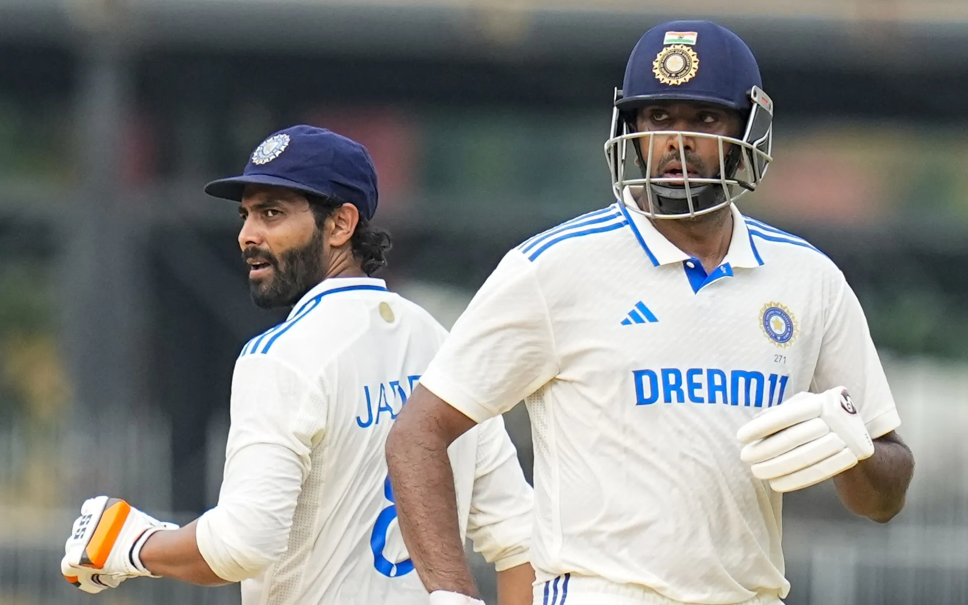 R Ashwin and Jadeja - (Source:@Johns)