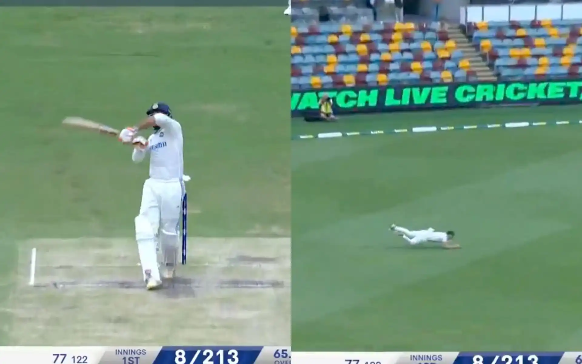 Ravindra Jadeja was dismissed by Cummins [Source: @gavaskar_theman/X]