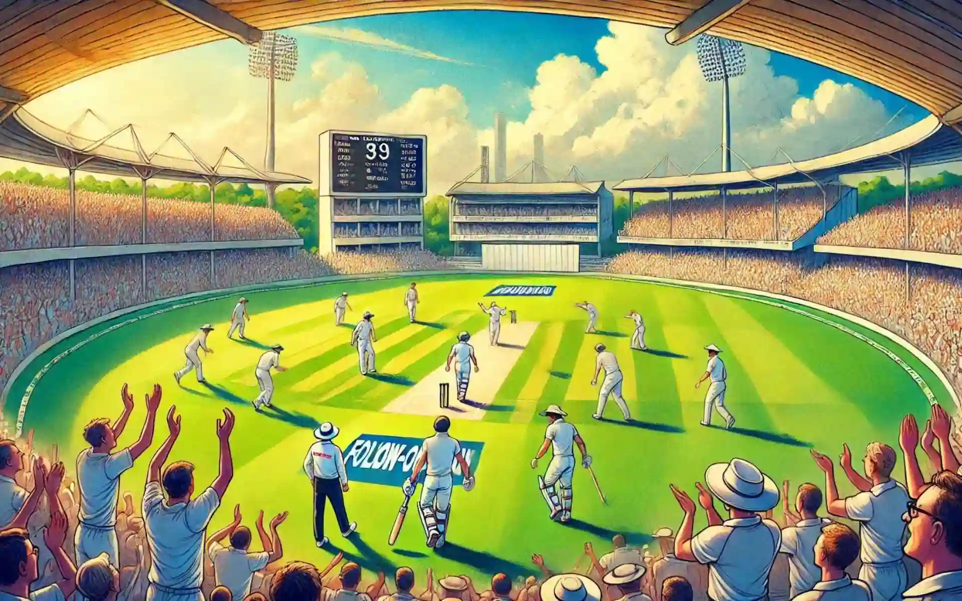 Follow-on rule in Test Cricket (Source:@OneCricket)