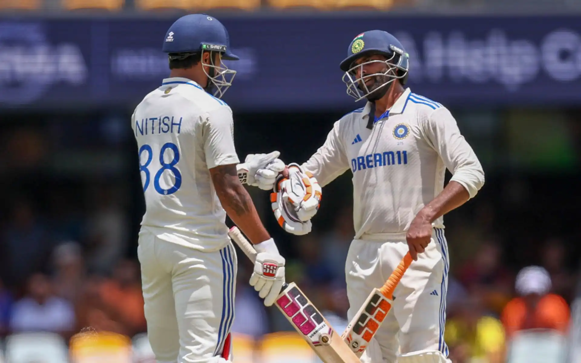 Nitish Kumar Reddy and Ravindra Jadeja (Source:@AP)