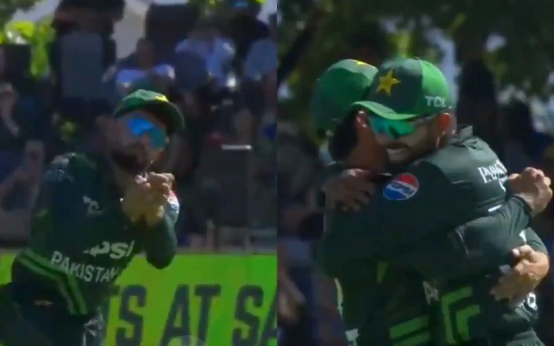 Babar Azam shows camaraderie in Pakistan vs South Africa ODI [Source: @21OneTwo34/X.com]