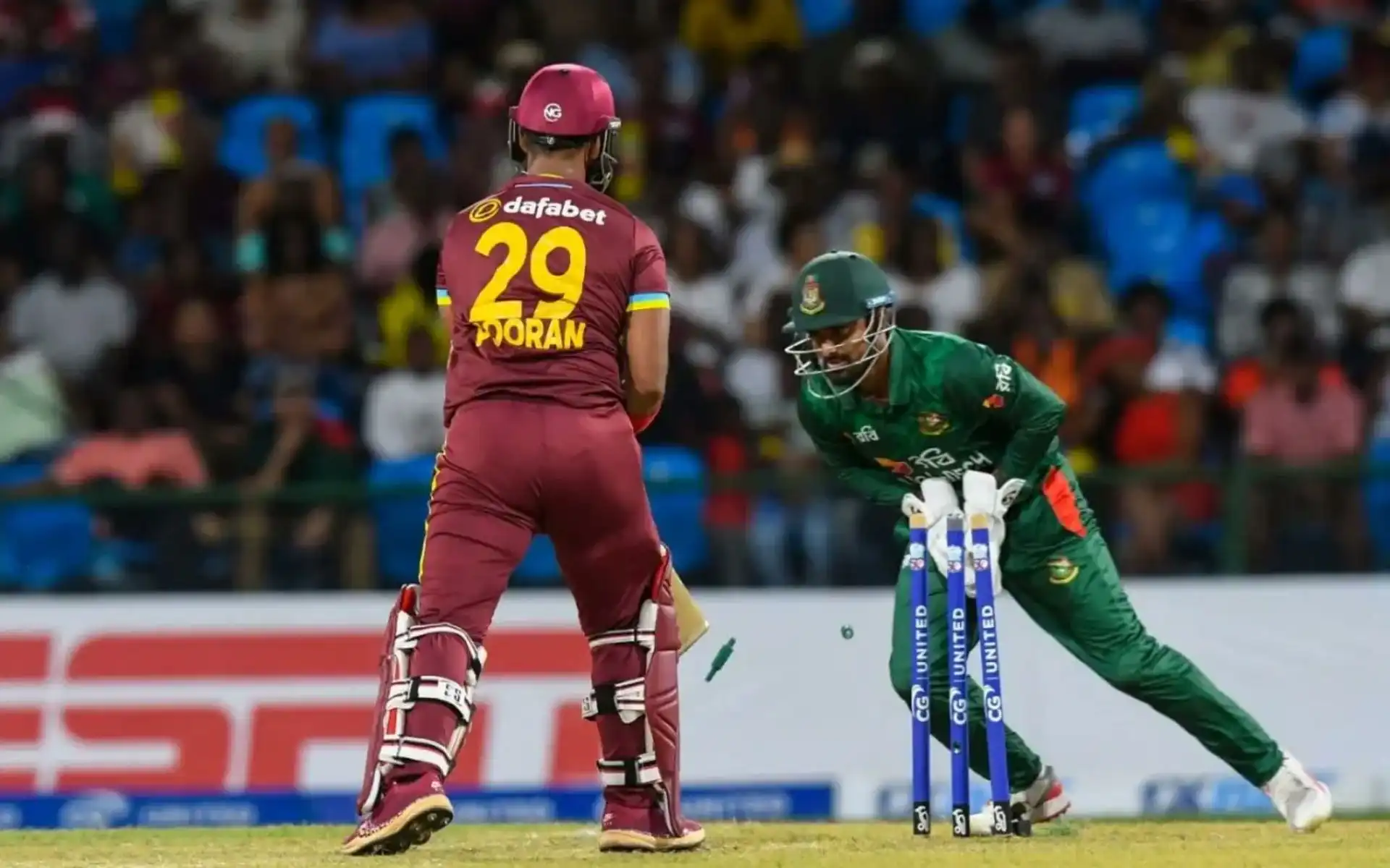 Bangladesh will lock horns against West Indies in the 2nd T20I (Source:@stluciatimes,x.com)