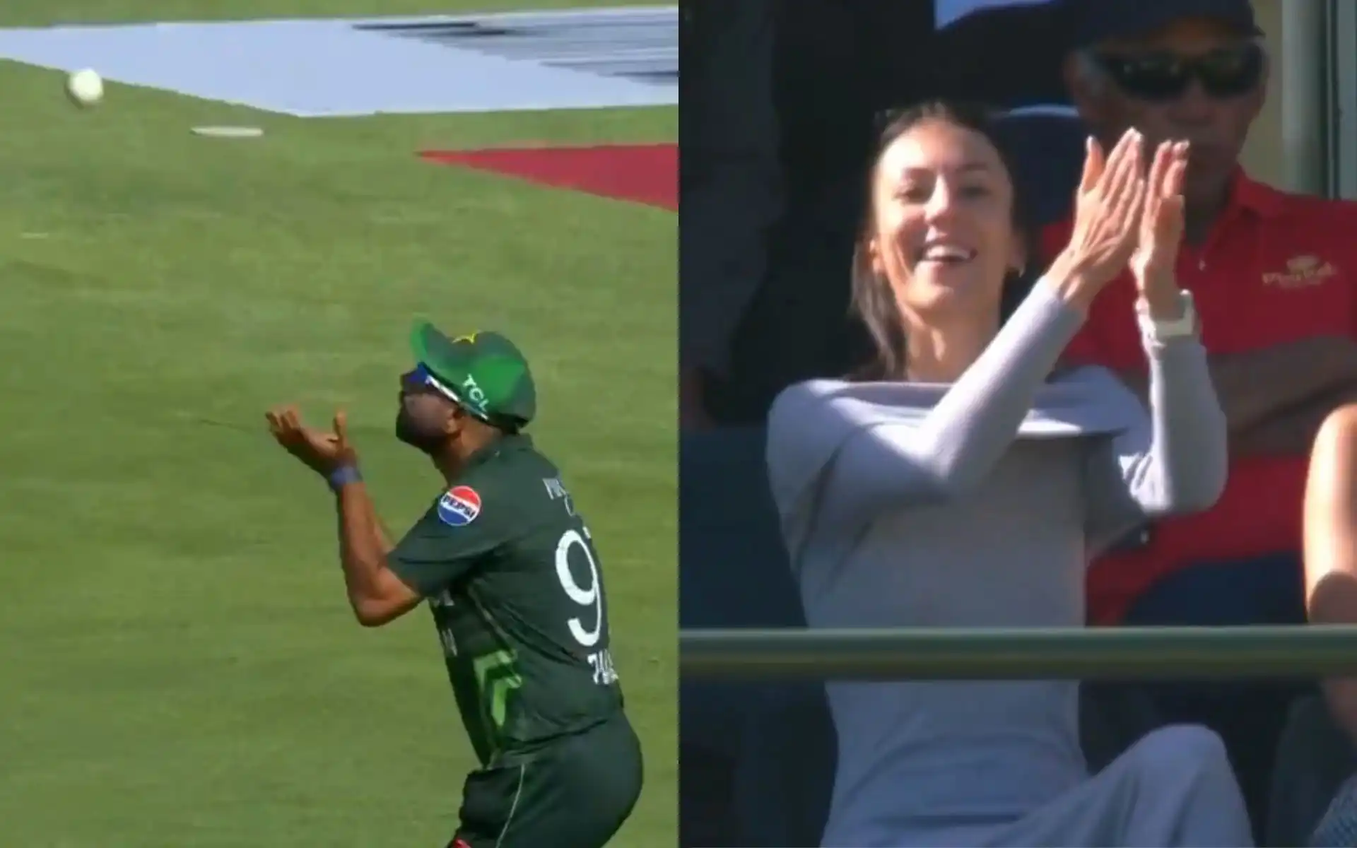 Pakistan fast bowler Haris Rauf embarrassed by South Africa fan girls [Source: @21OneTwo34/X.com]