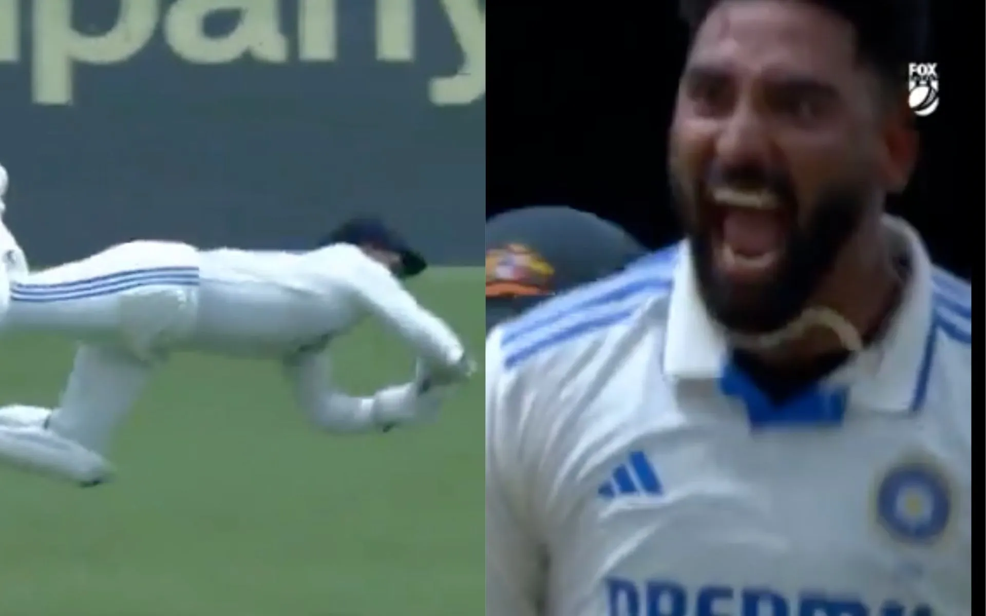 Siraj's reaction after dismissing Smith [Source: @cricketcomau/X.Com]
