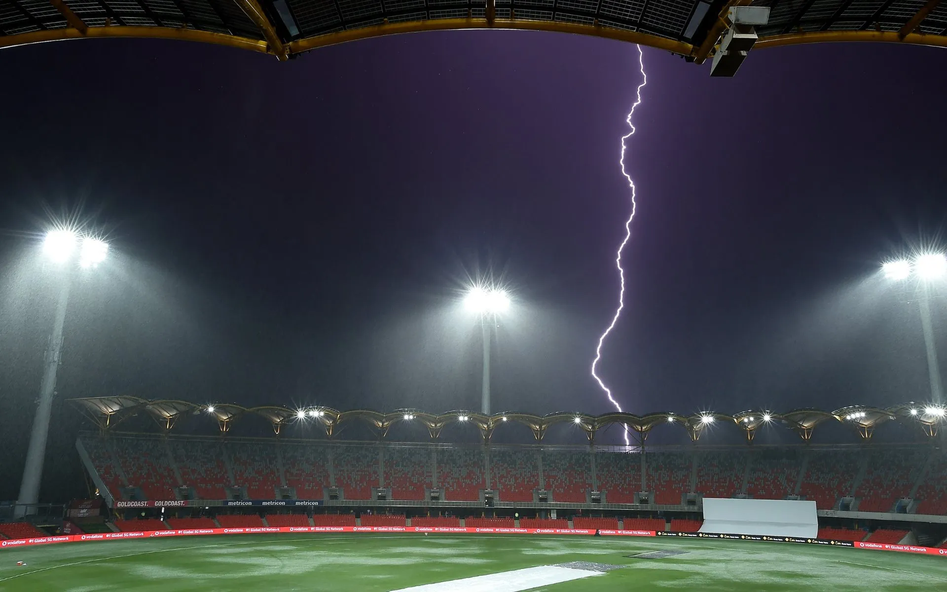 Lightning in Cricket- (Source:@Johns/X.com)