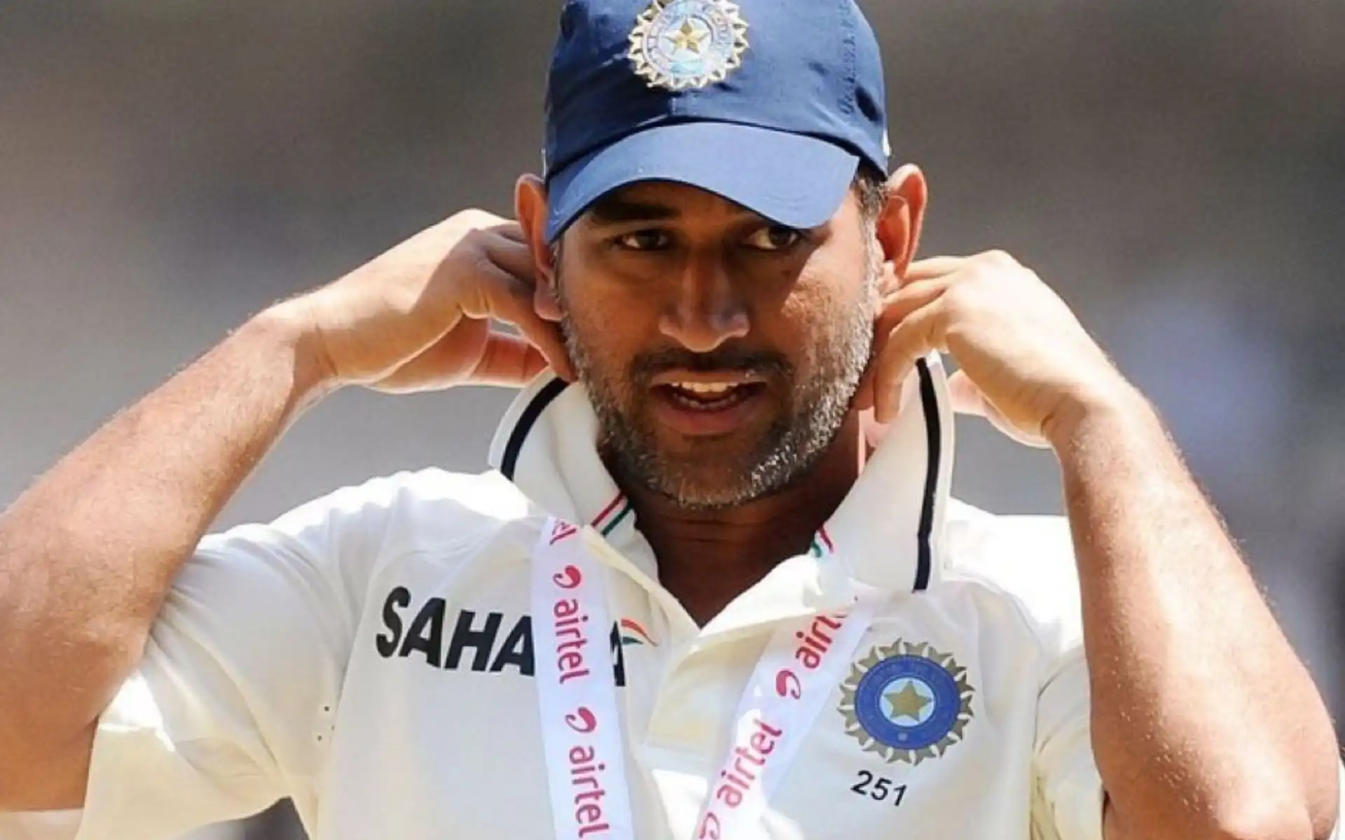 MS Dhoni in Test cricket [Source: @Vibhor4CSK/x.com]