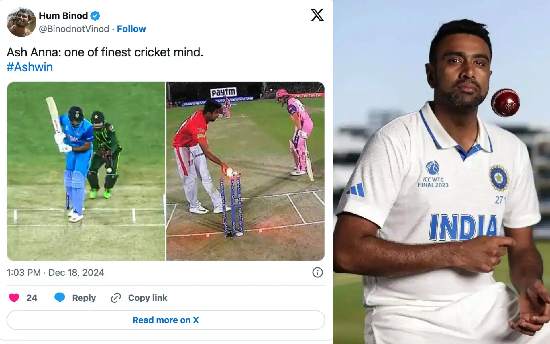 R Ashwin Announces Retirement: Emotional Twitter Bursts Out Marking End of An Era