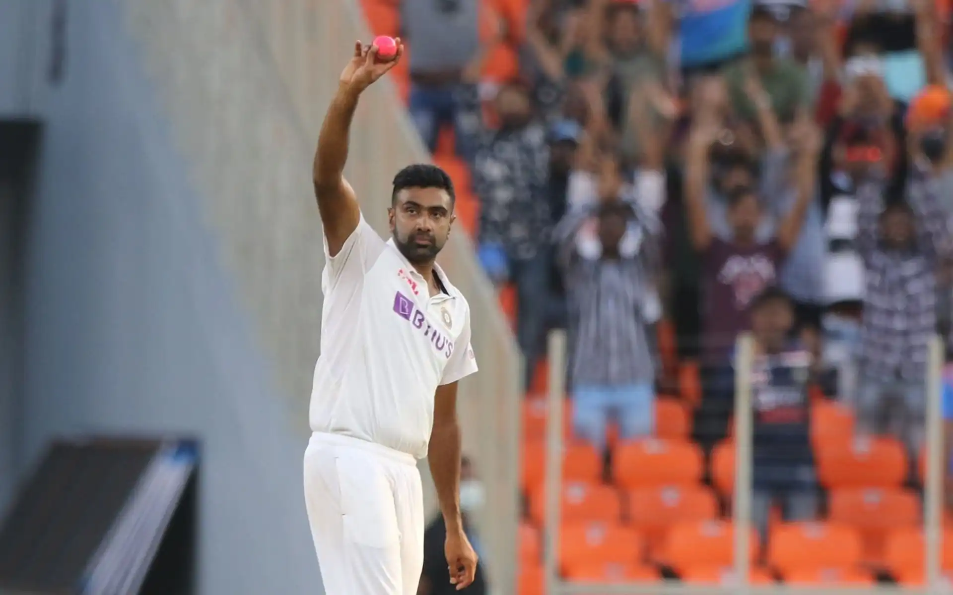 Ravichandran Ashwin in Test match [Source: @thusi_c/x.com]