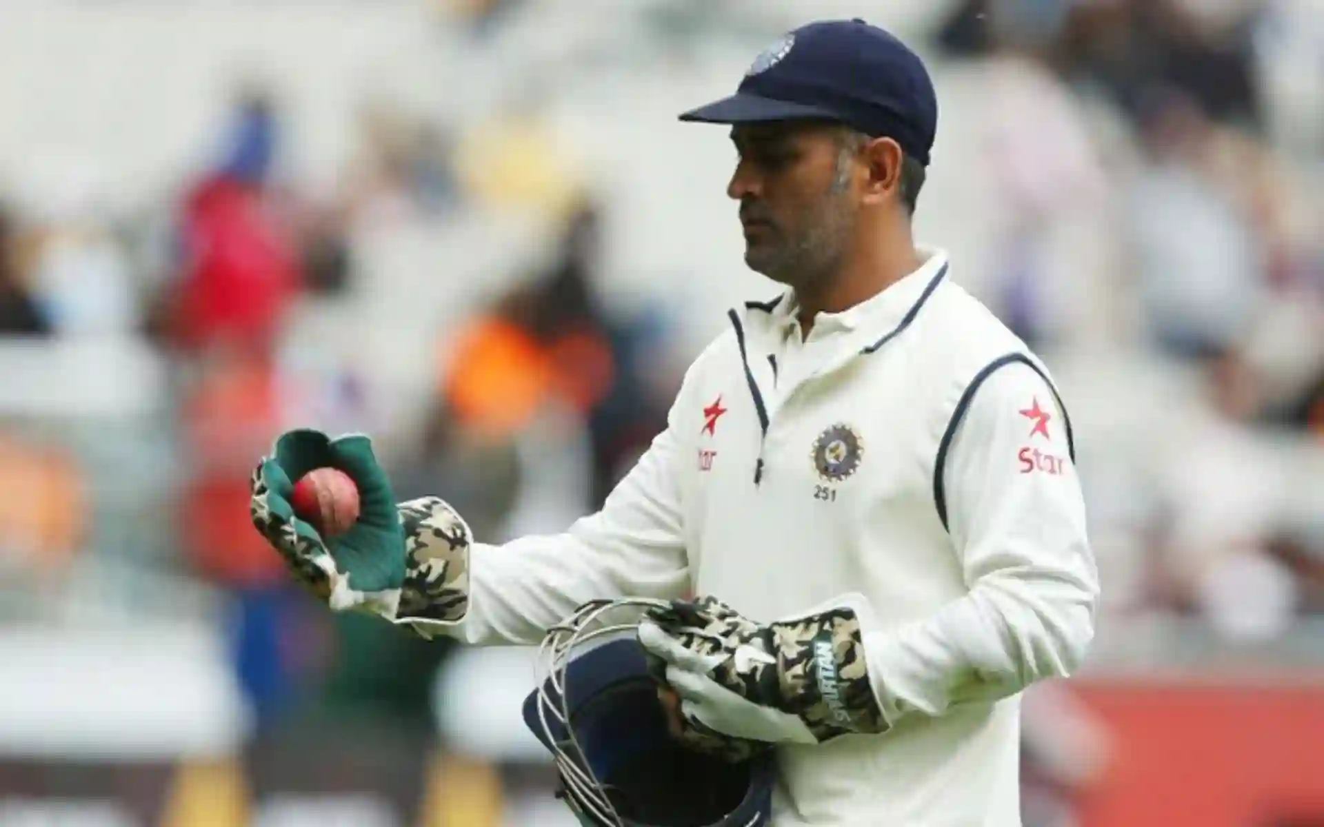MS Dhoni retired from Tests in 2014 [Source: @ICC/x.com]