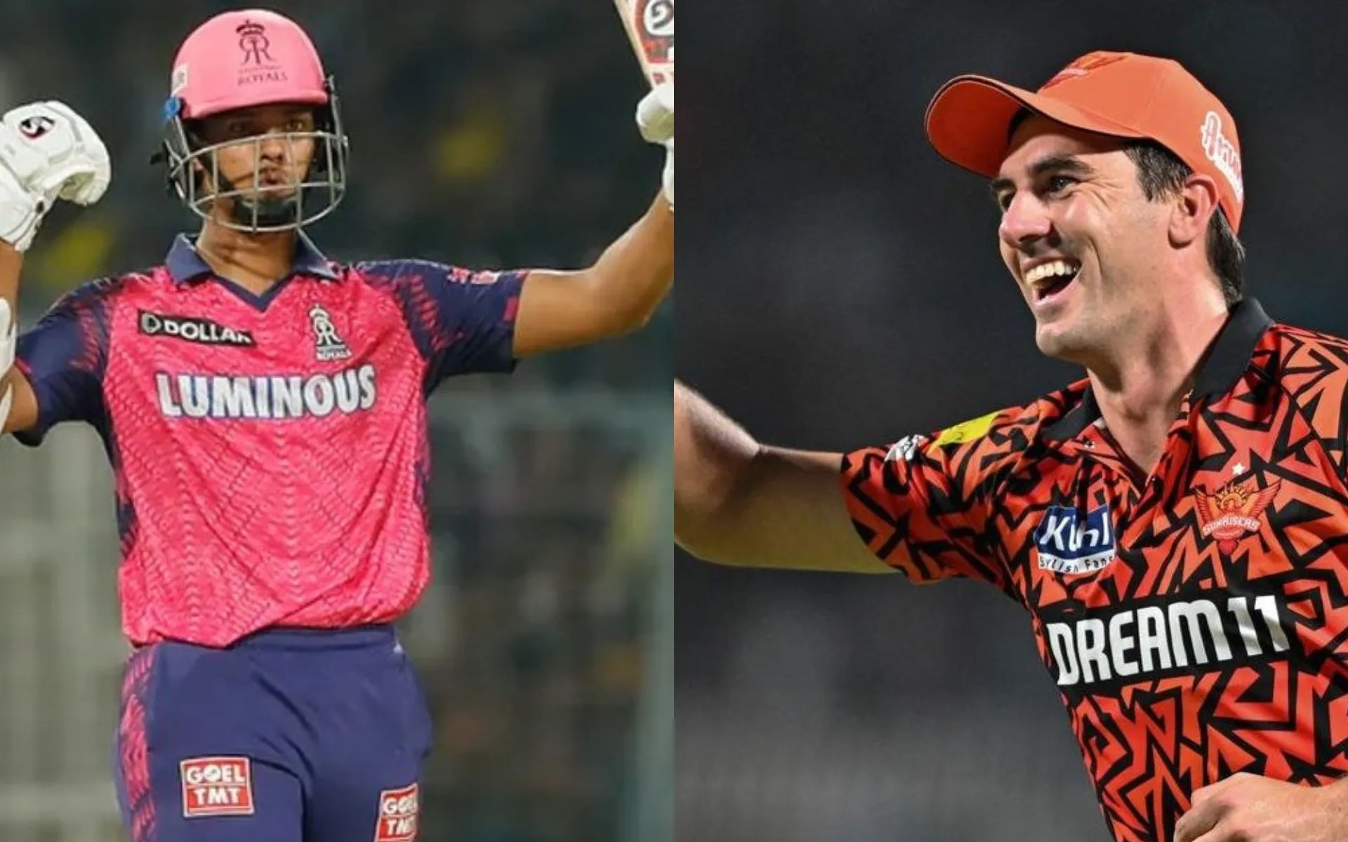 Yashasvi Jaiswal for RR and Pat Cummins for SRH [Source: @phanikumar2809, @100MasterBlastr/x.com]