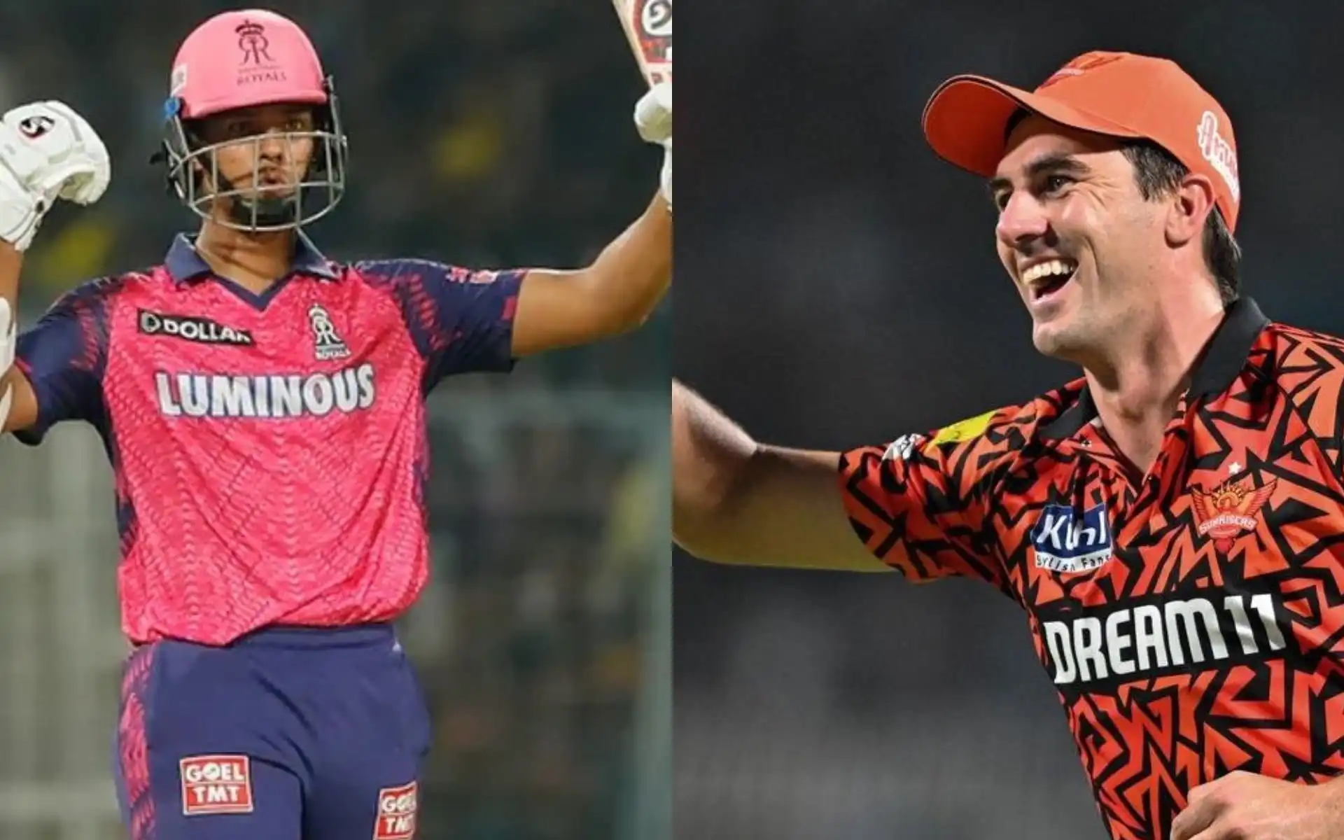 Yashasvi Jaiswal for RR and Pat Cummins for SRH [Source: @phanikumar2809, @100MasterBlastr/x.com]