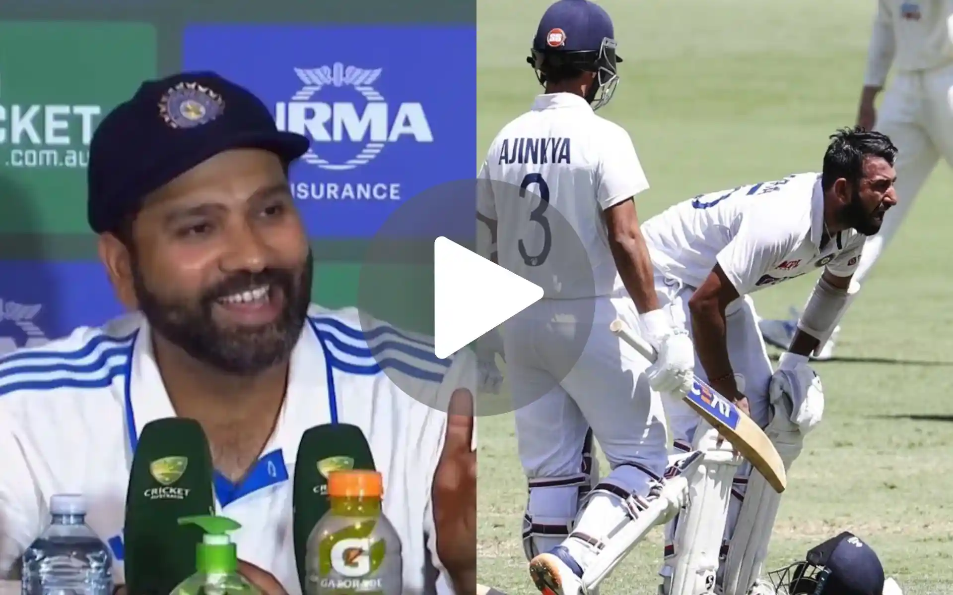 [Watch] 'Aap Marwaoge,' Rohit Sharma's Hilarious Reply On Pujara, Rahane Retirement Query