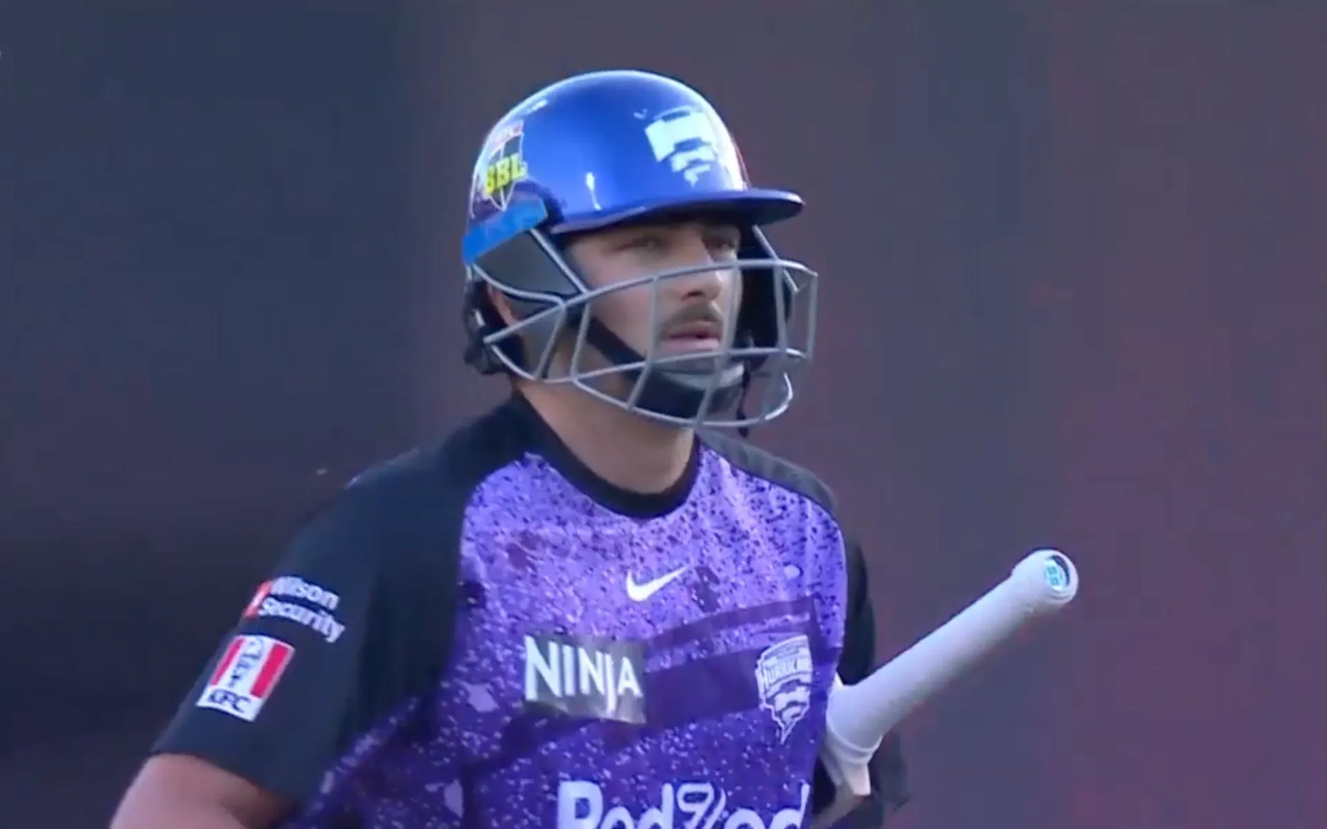 Tim David scored a duck in the BBL 14 [Source: @BBL/X.Com]
