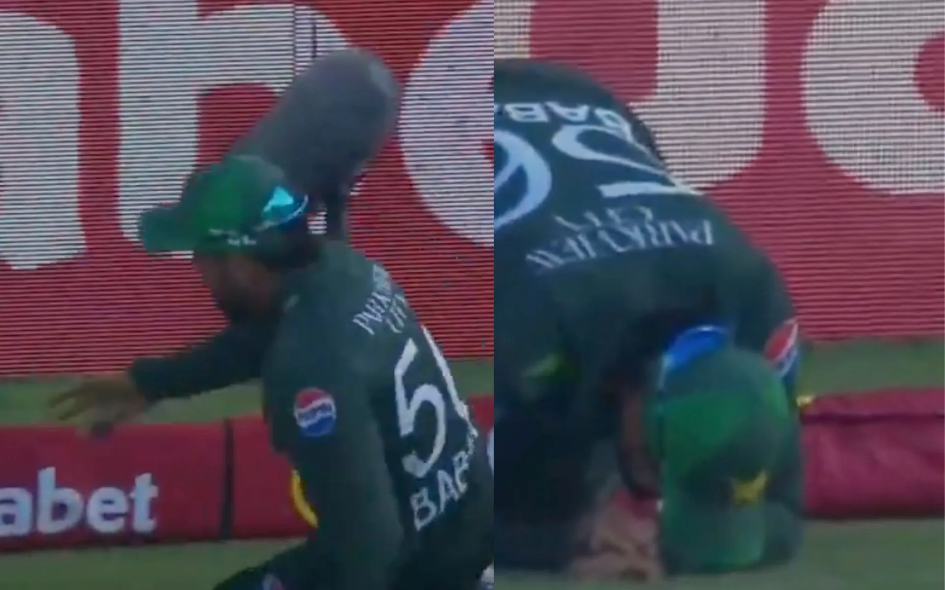 Babar Azam injured? [Source: @gavaskar_theman/X.Com]
