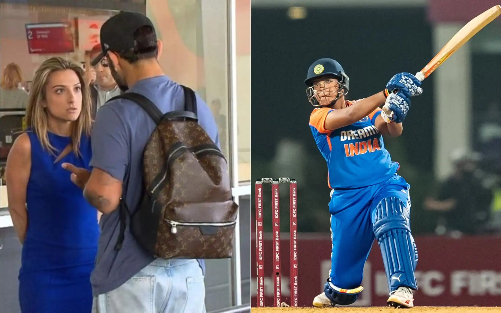 Virat Kohli and Richa Ghosh [Source: @KohliSensation, @BCCIWomen/x]