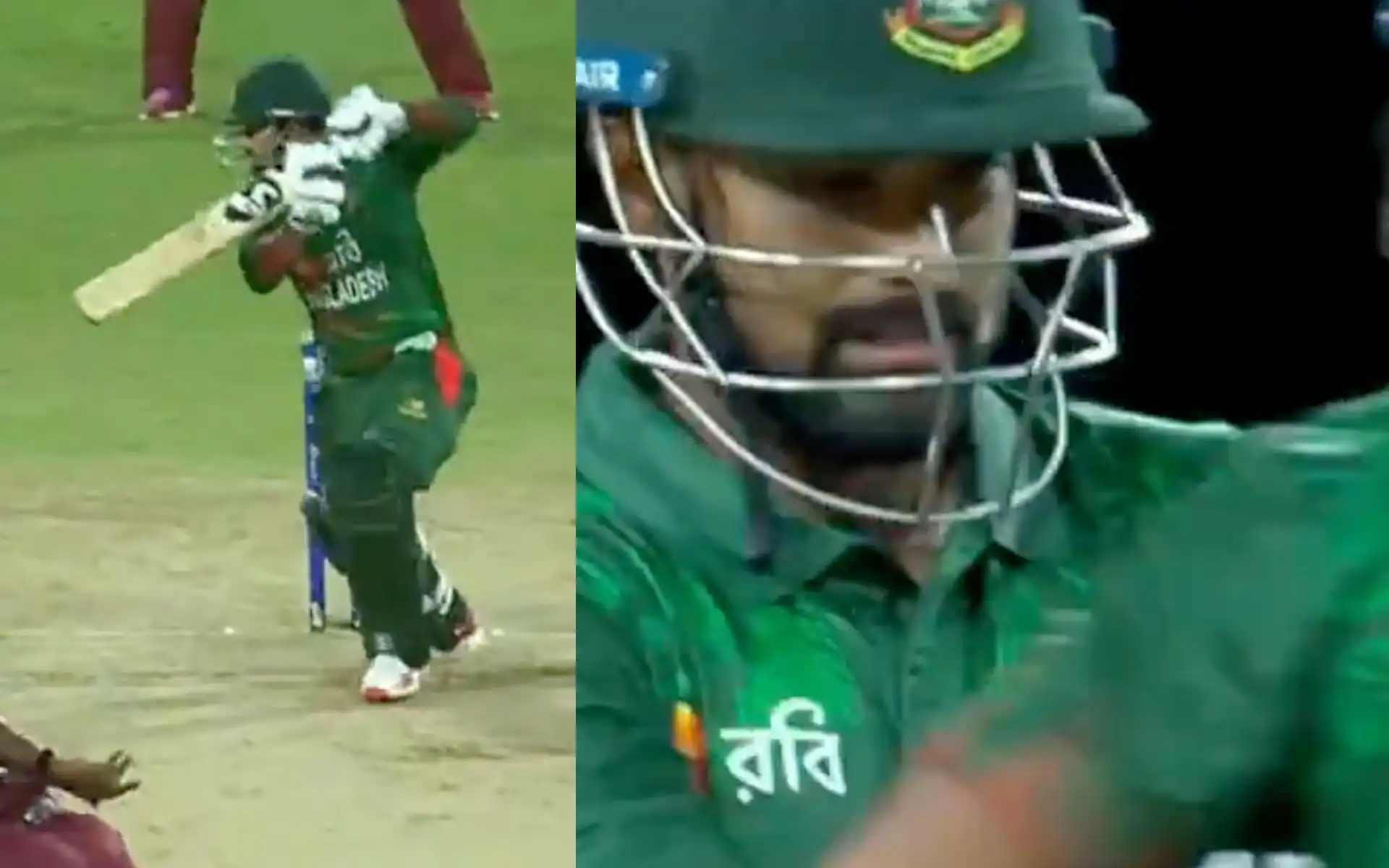 Litton Das hit a shot for the ages against West Indies in the 3rd T20I vs West Indies [Source: Screen grab from @gavaskar_theman/x.com]