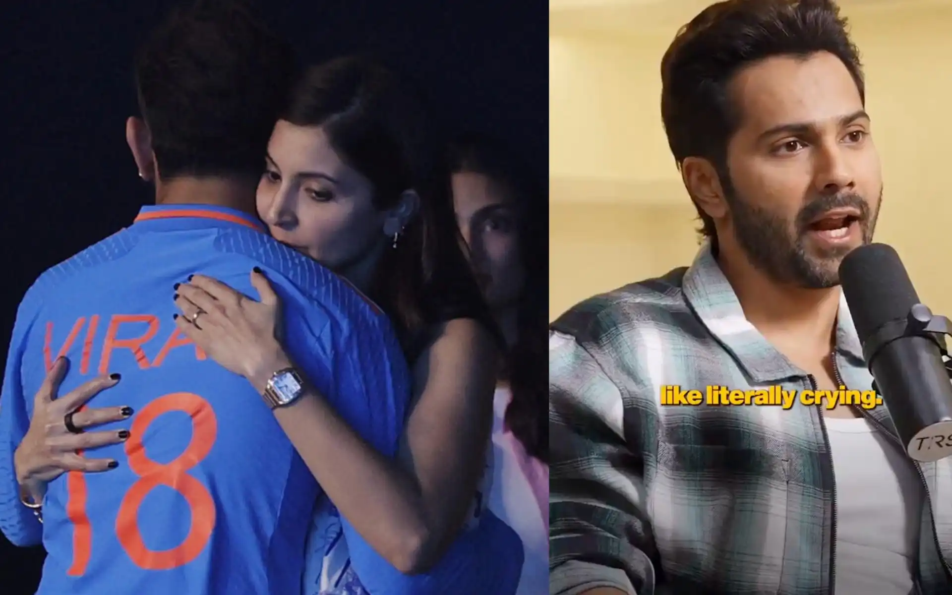 Varun Dhawan revealed Kohli's emotional moment after England series (Source: @CricCrazyJohns/@crickohli18)