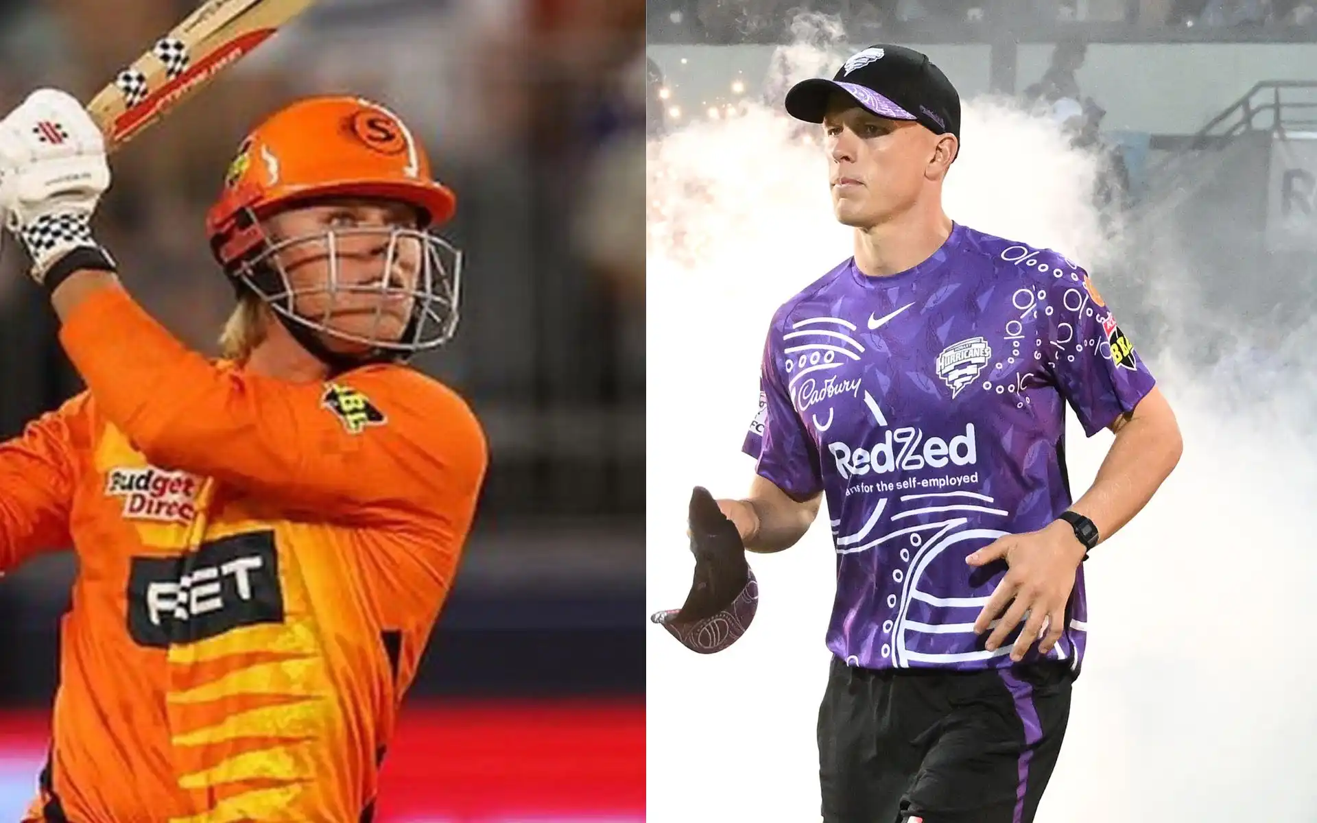 Cooper Connolly and Nathan Ellis [Source: @HurricanesBBL, @BruceWaynejattt/x.com]