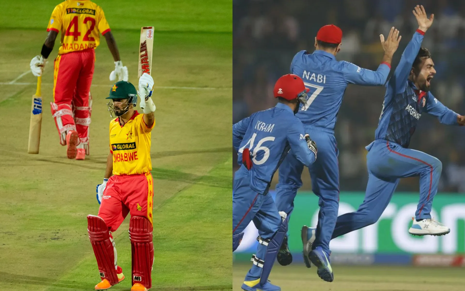Zimbabwe will face Afghanistan for their 3rd ODI encounter at Harare [Source: @ICC/X.com, Dennis_11/X.com]