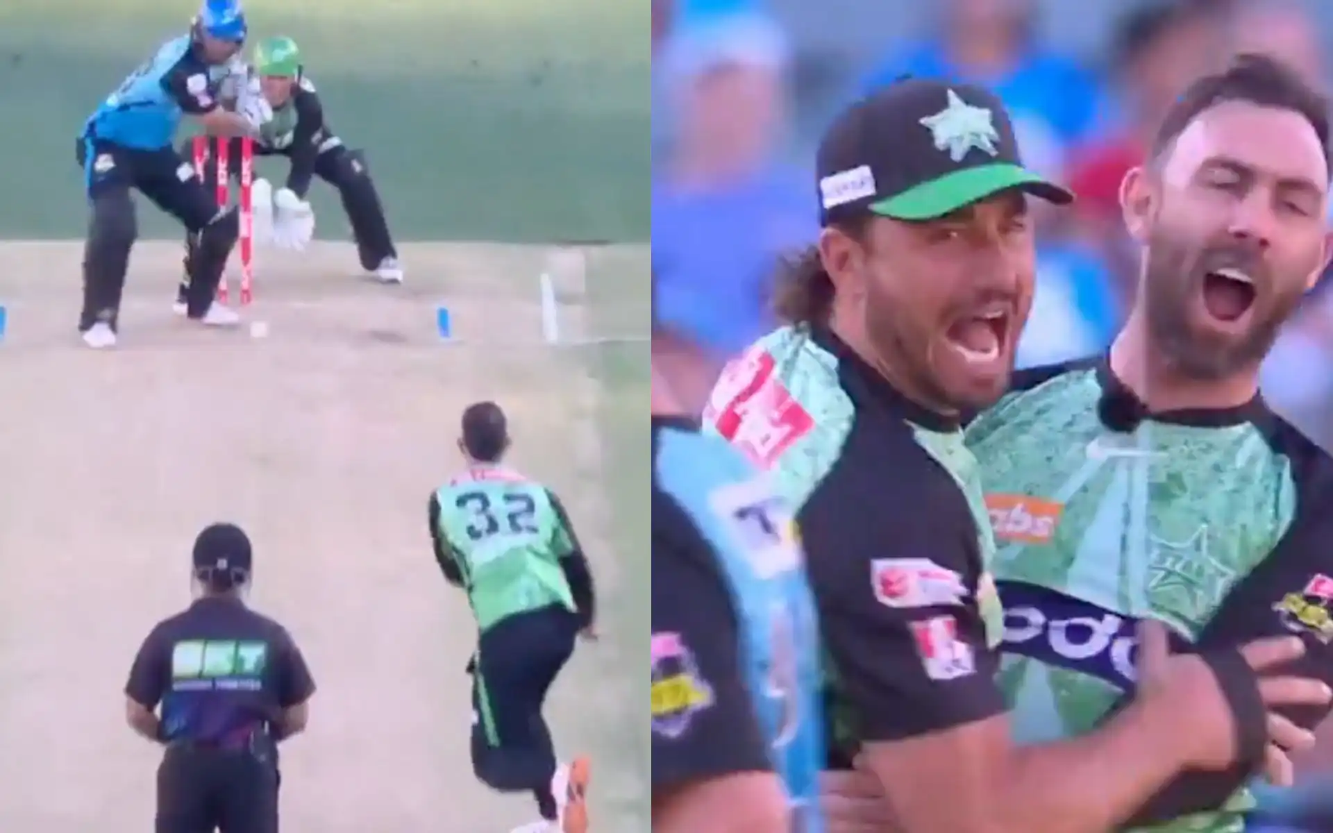 Marcus Stoinis celebrated with Glenn Maxwell (Source: @BBL)