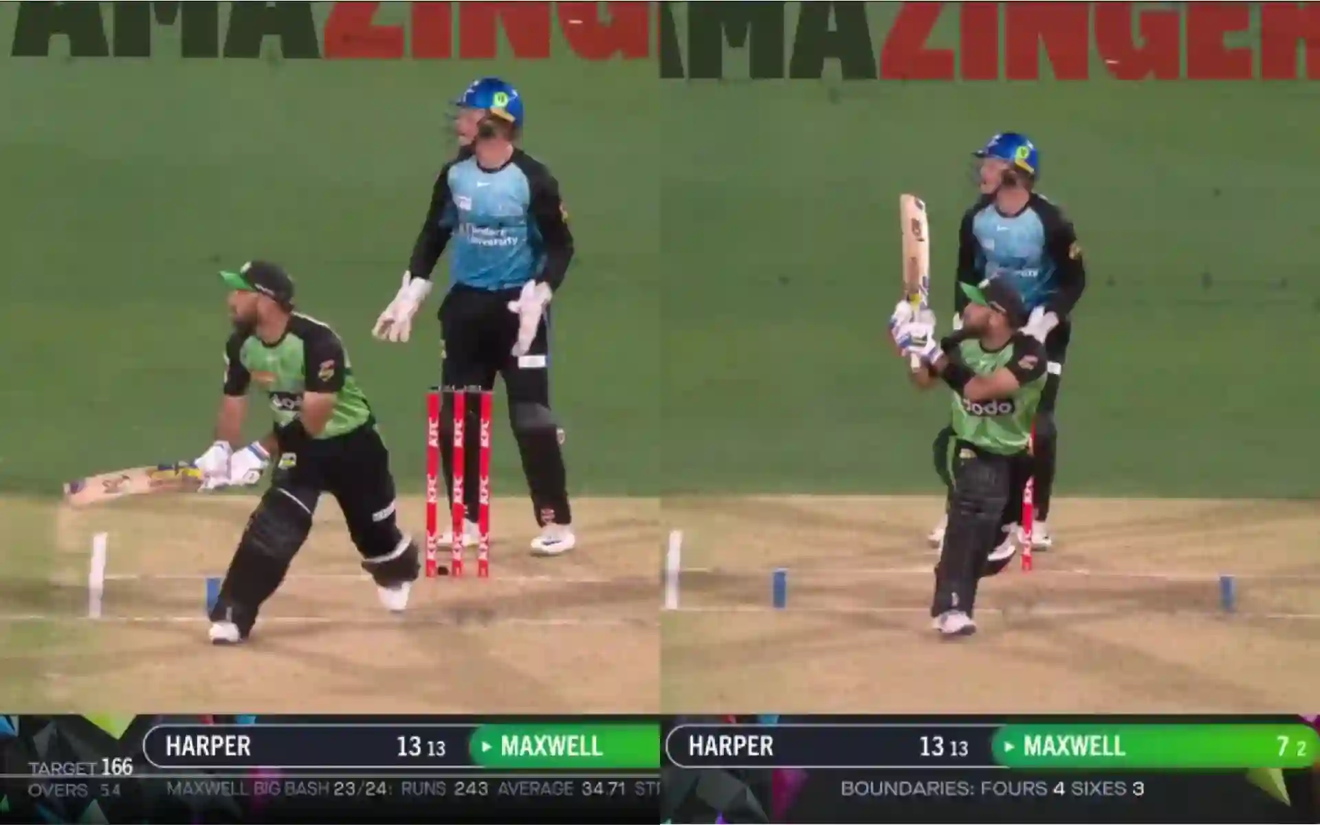 Maxwell's Explosive Hits (Source: @BBL/x.com)